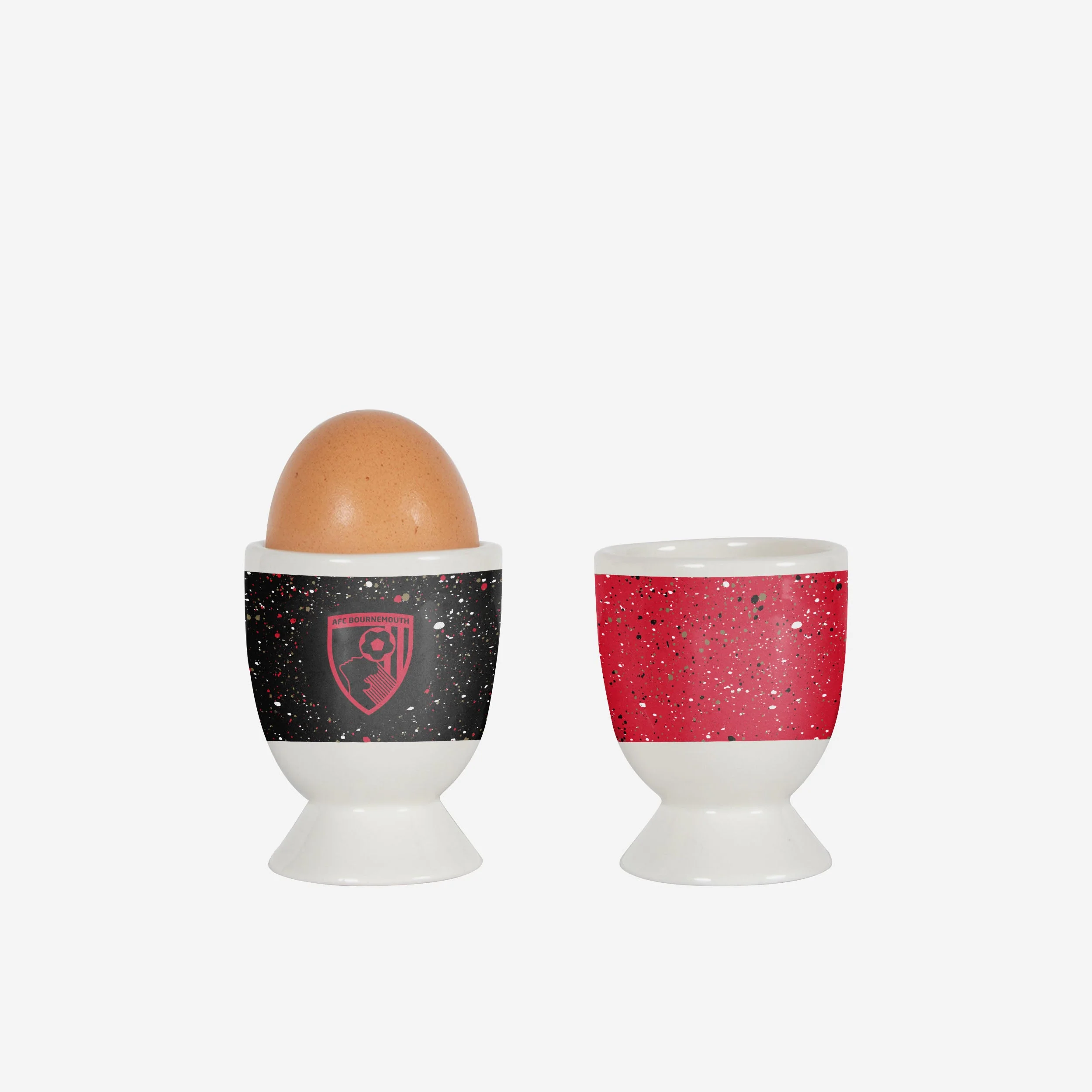 AFC Bournemouth 2 Pack Paint Splatter Egg Cup - Image 2