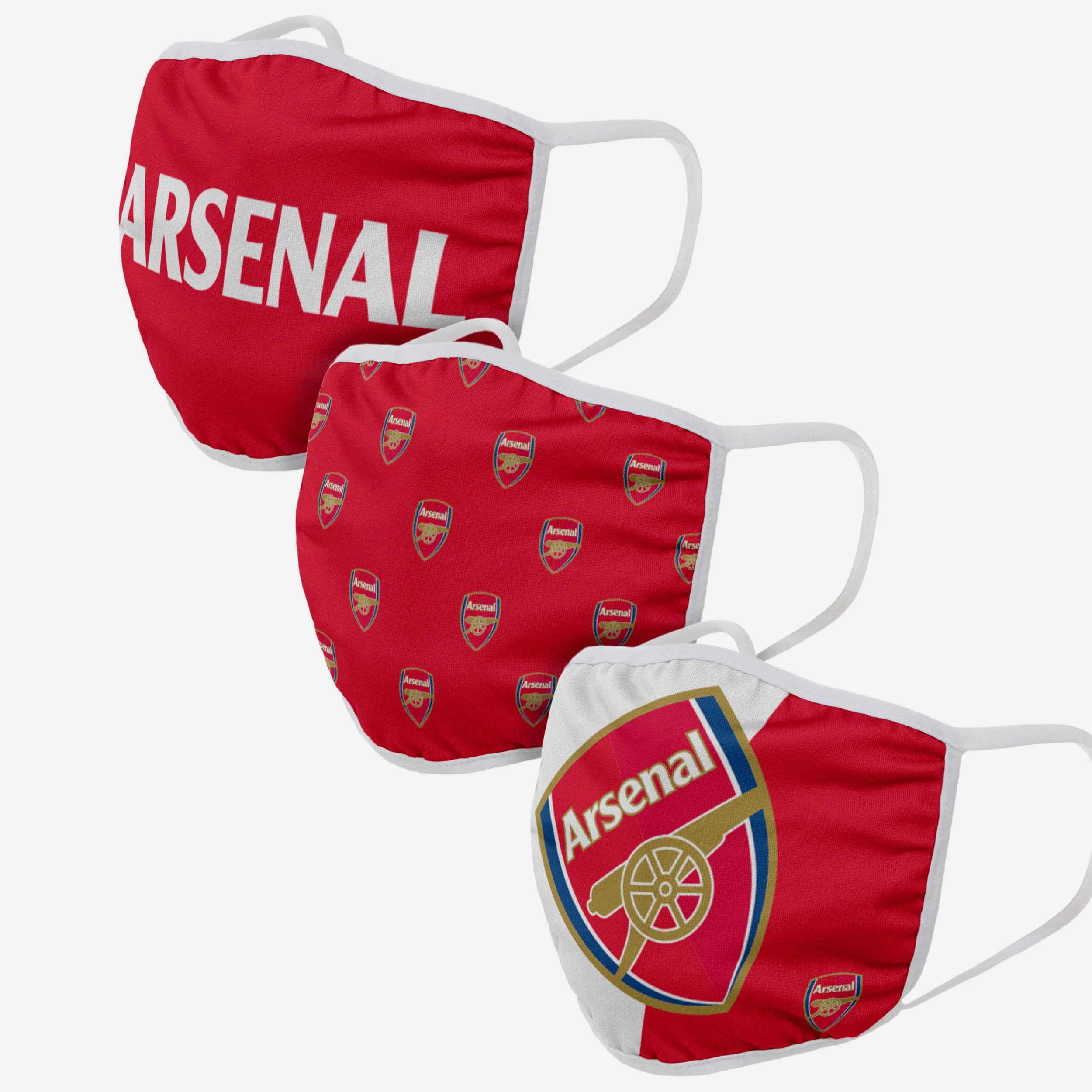 Arsenal FC 3 Pack Face Cover