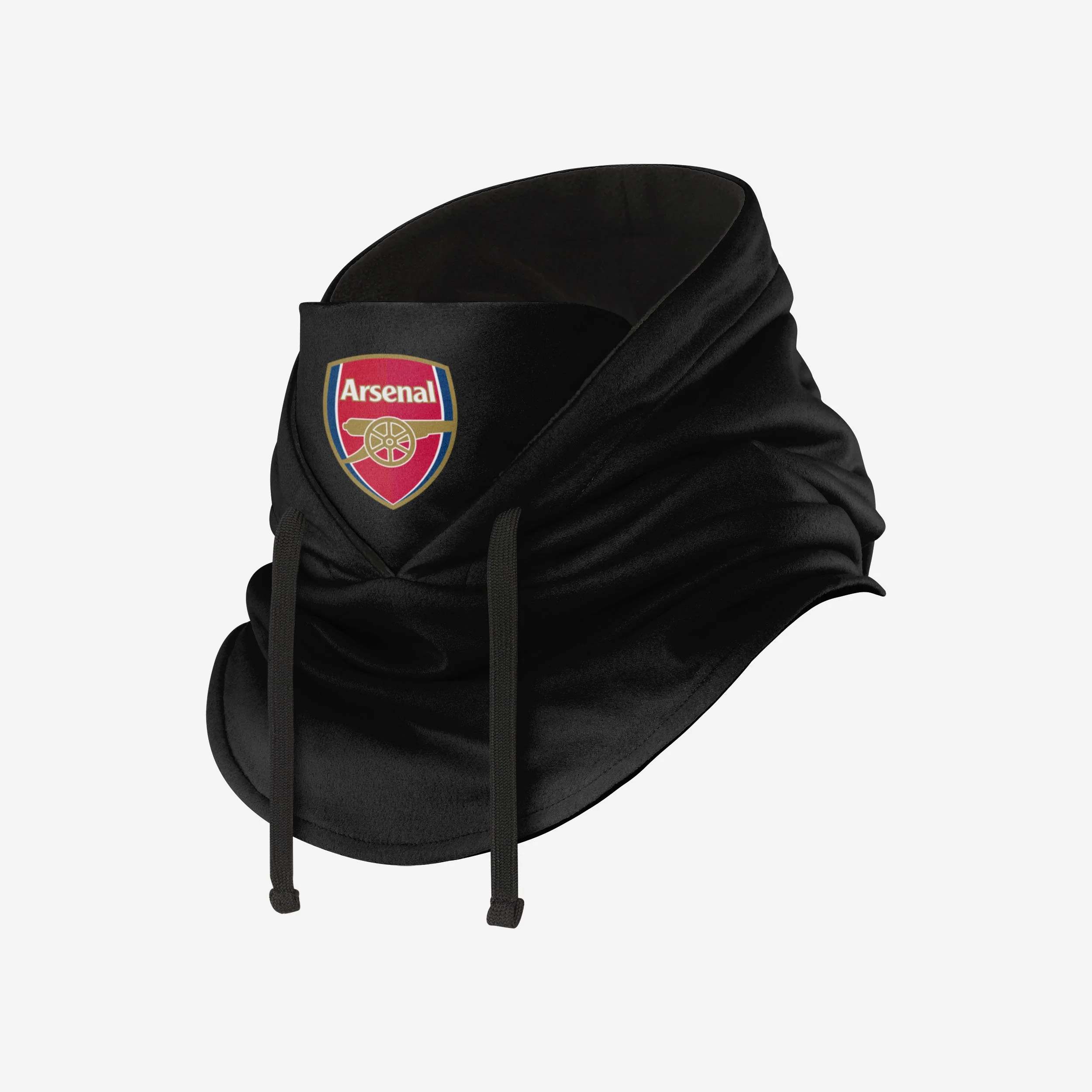 Arsenal FC Black Drawstring Hooded Snood - Image 2