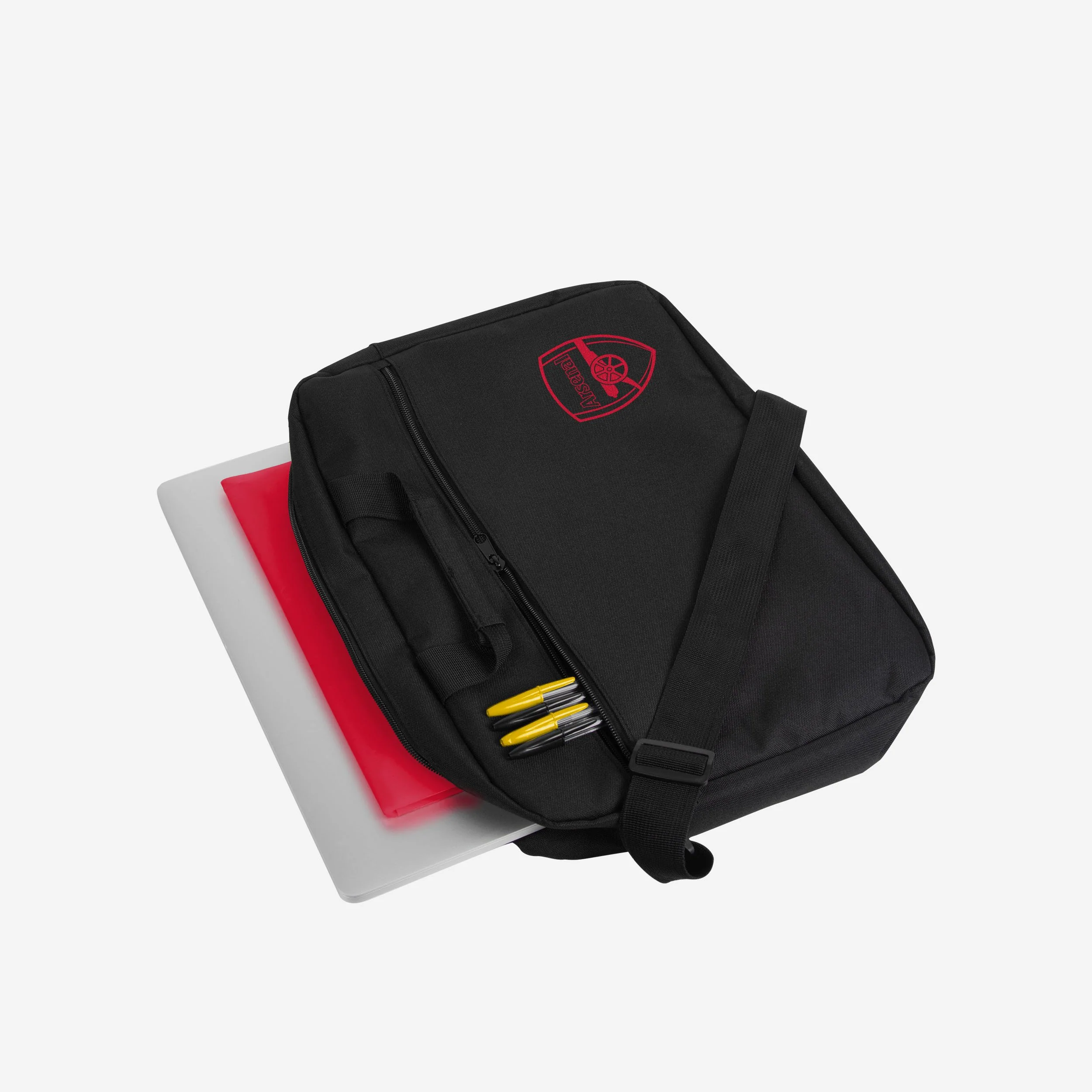 Arsenal FC Black Recycled Messenger Bag - Image 2