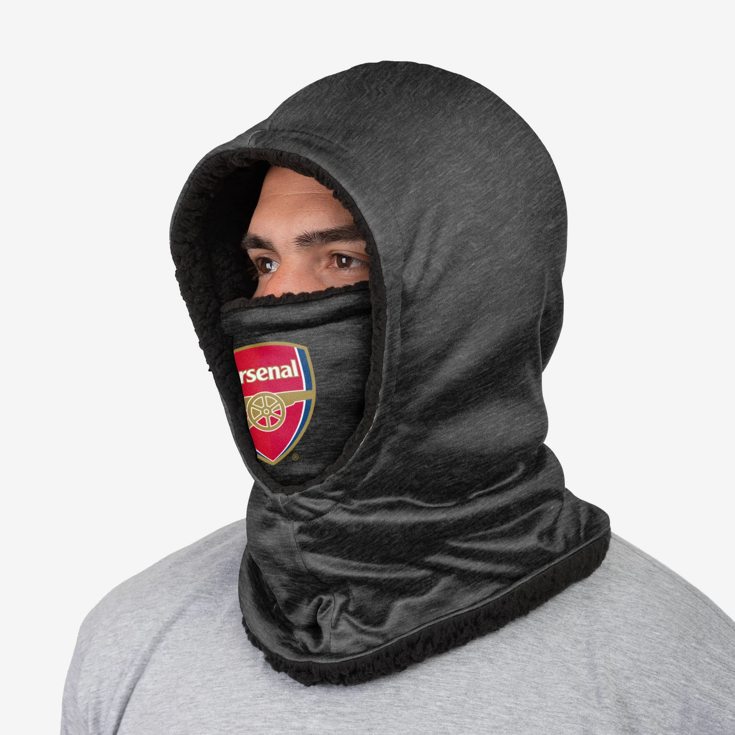 Arsenal FC Dark Grey Hooded Snood - Image 2
