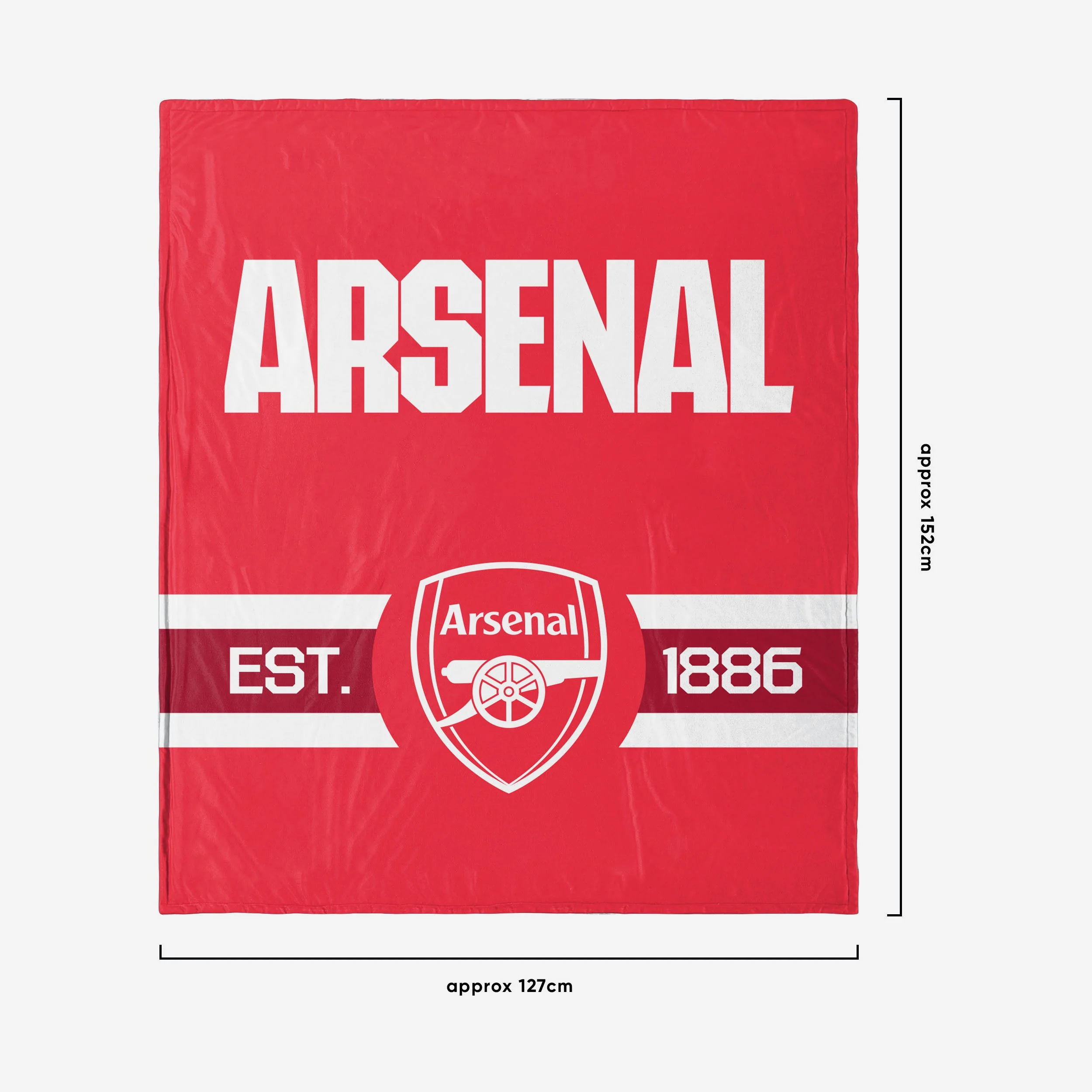 Arsenal FC Established Sherpa Throw Blanket - Image 2