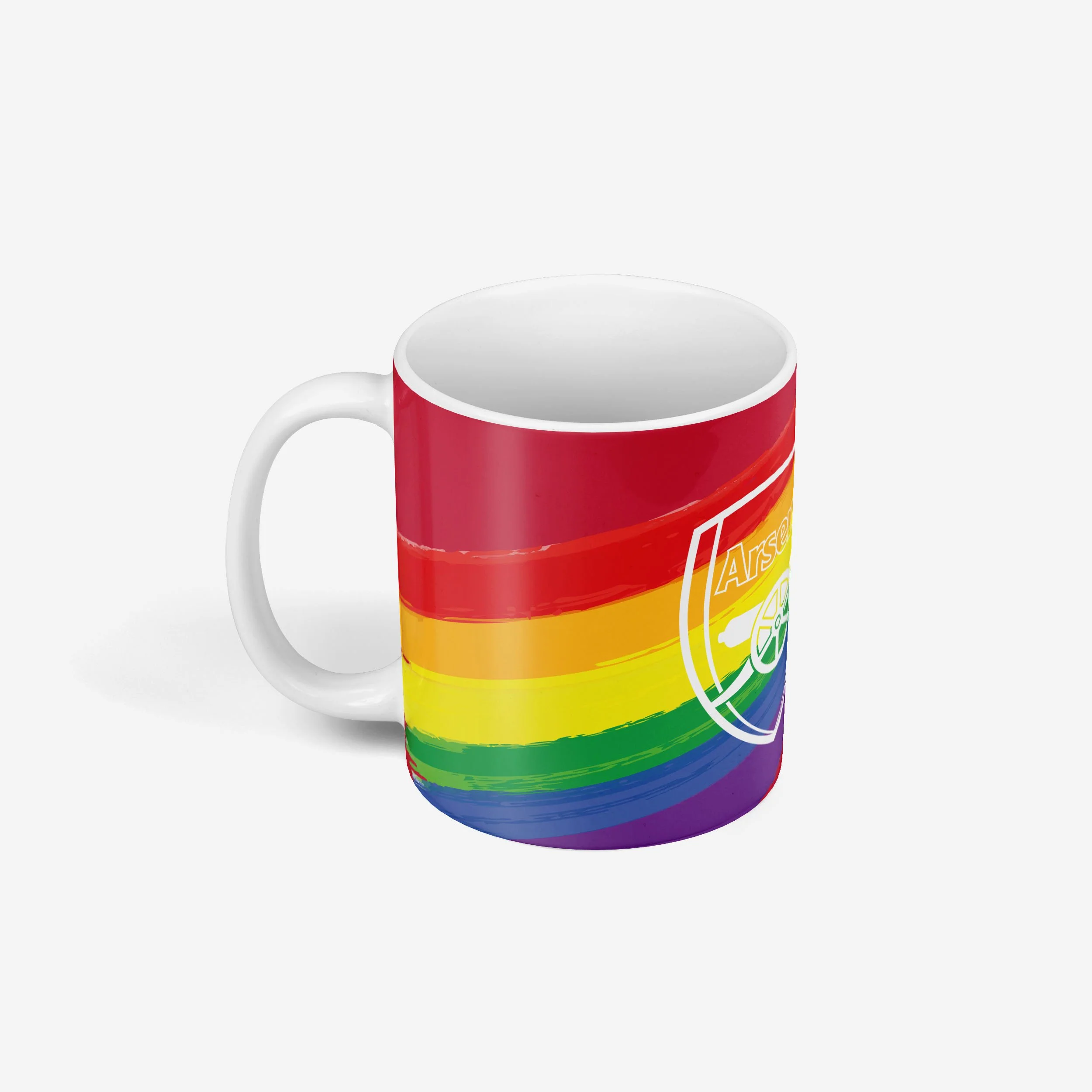 Arsenal FC Painted Rainbow Mug - Image 3