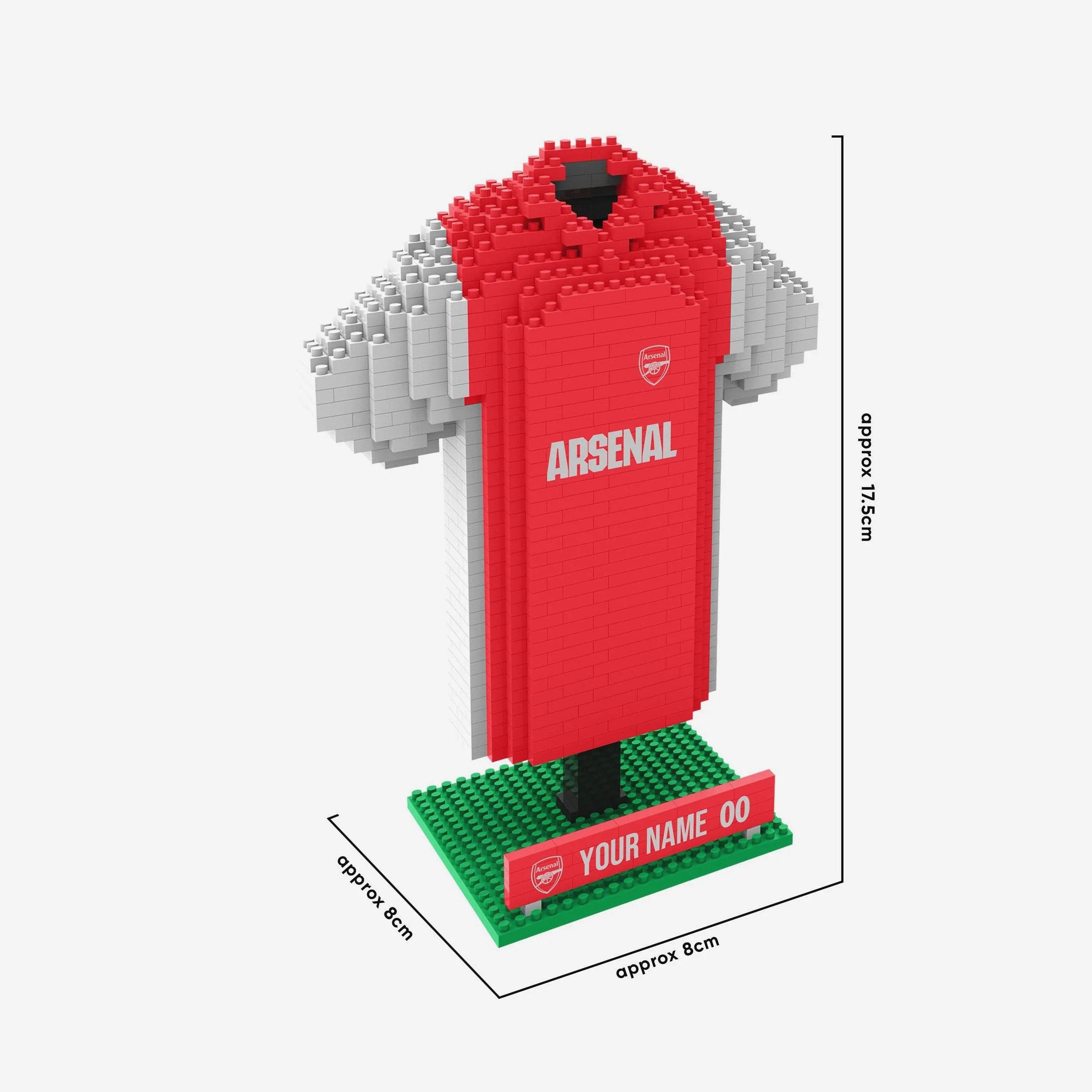 Arsenal FC Personalised BRXLZ Home Shirt - Image 4