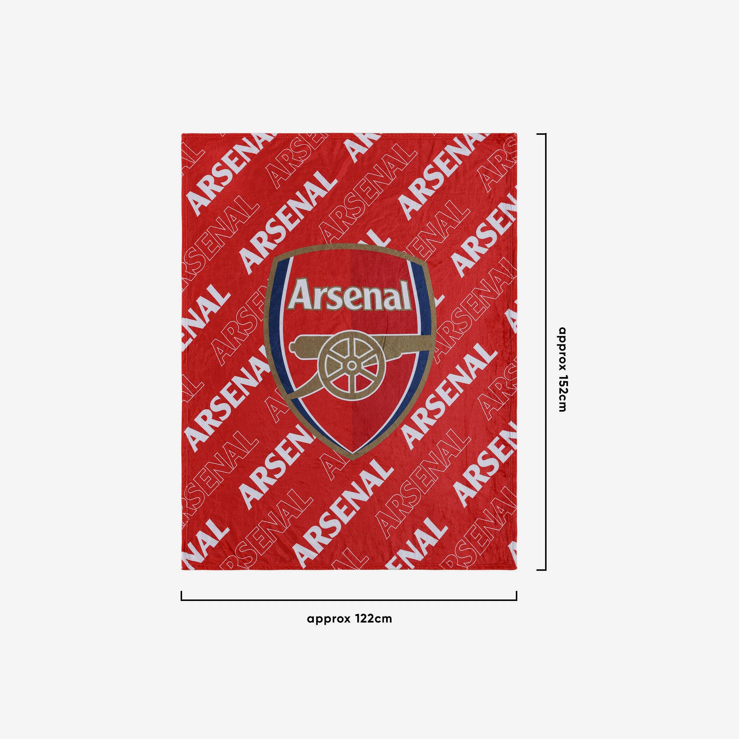 Arsenal FC Supreme Slumber Plush Throw Blanket - Image 3