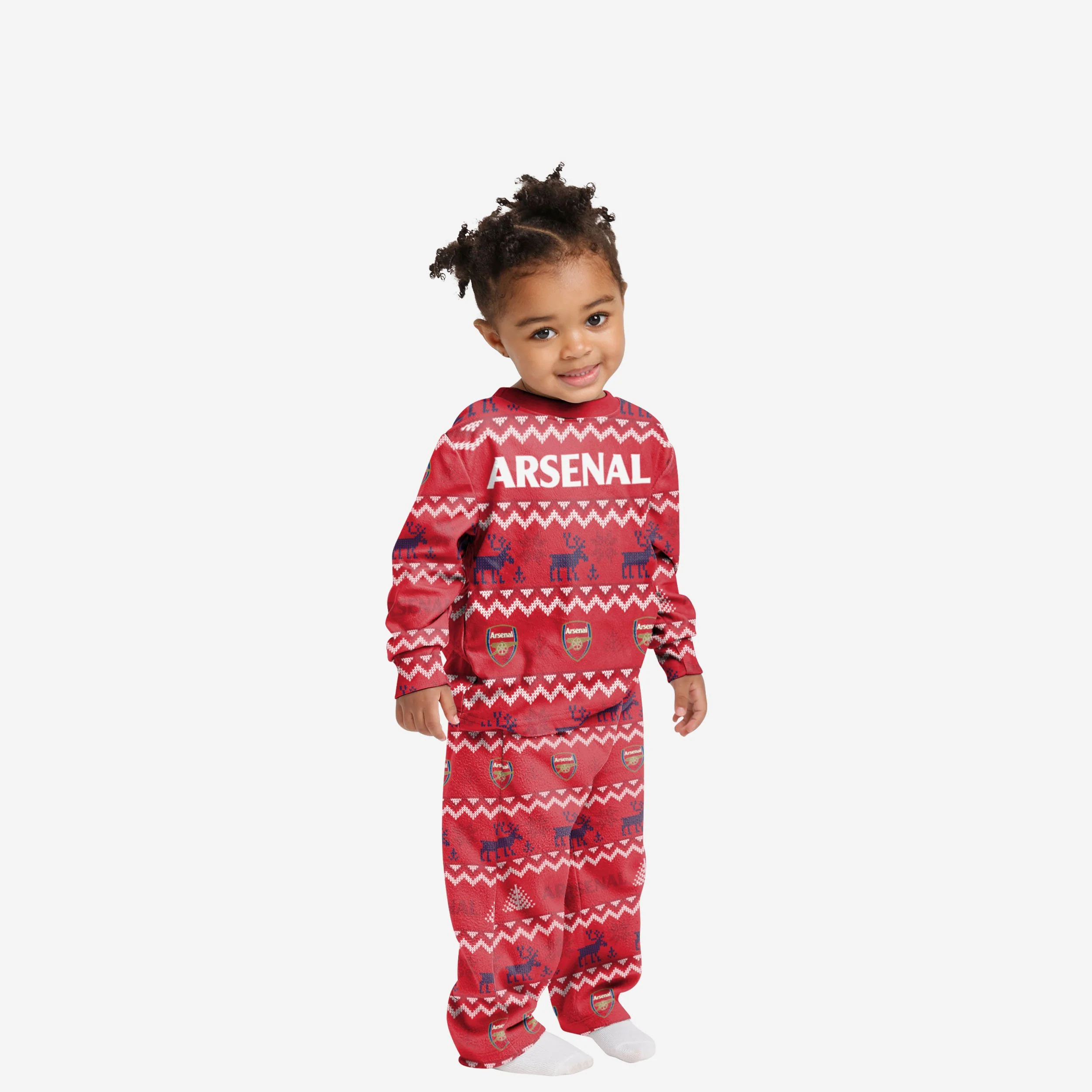 Arsenal FC Toddler Ugly Pattern Family Holiday Pyjamas