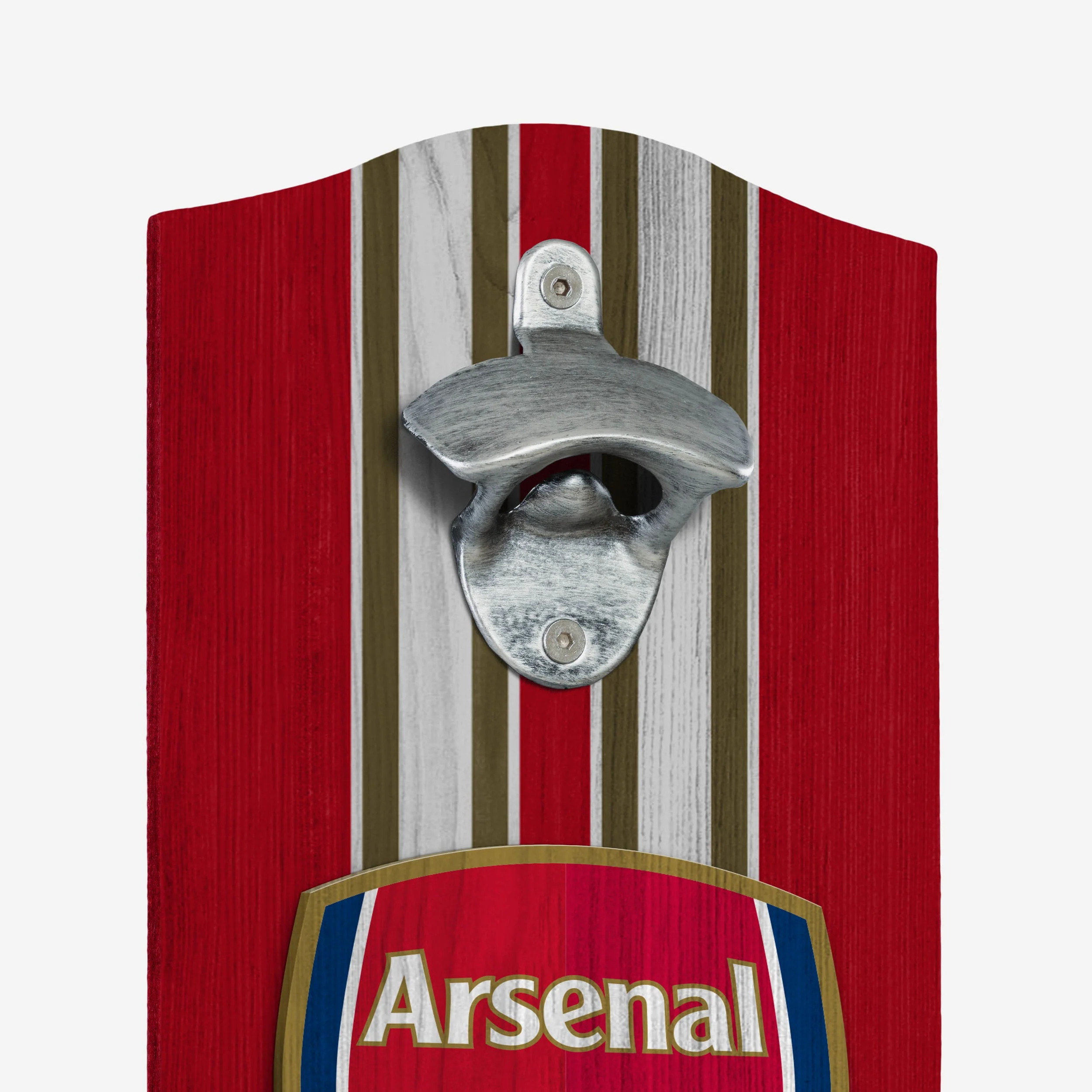 Arsenal FC Wooden Bottlecap Opener Sign - Image 3