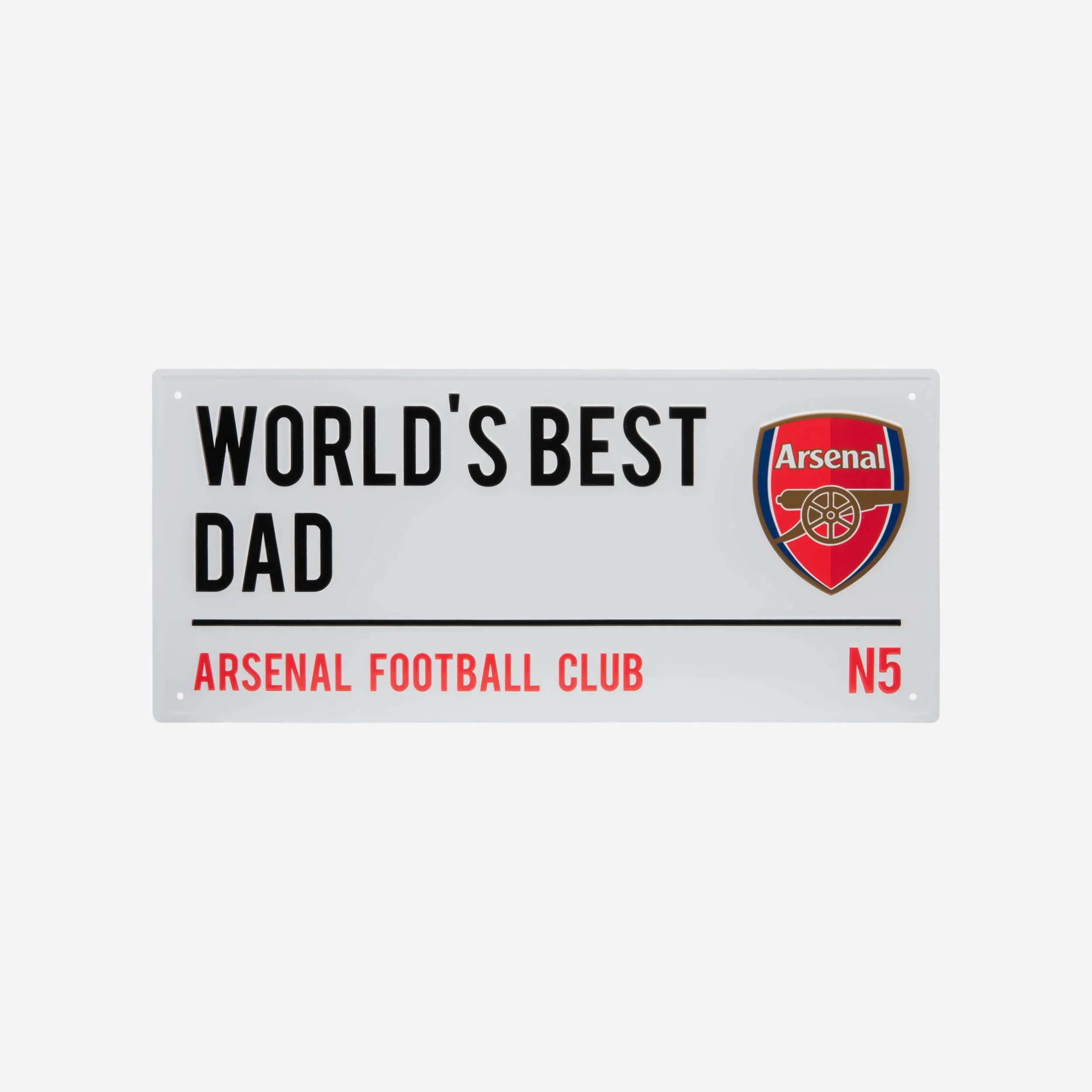 Arsenal FC Worlds Best Dad Street Sign