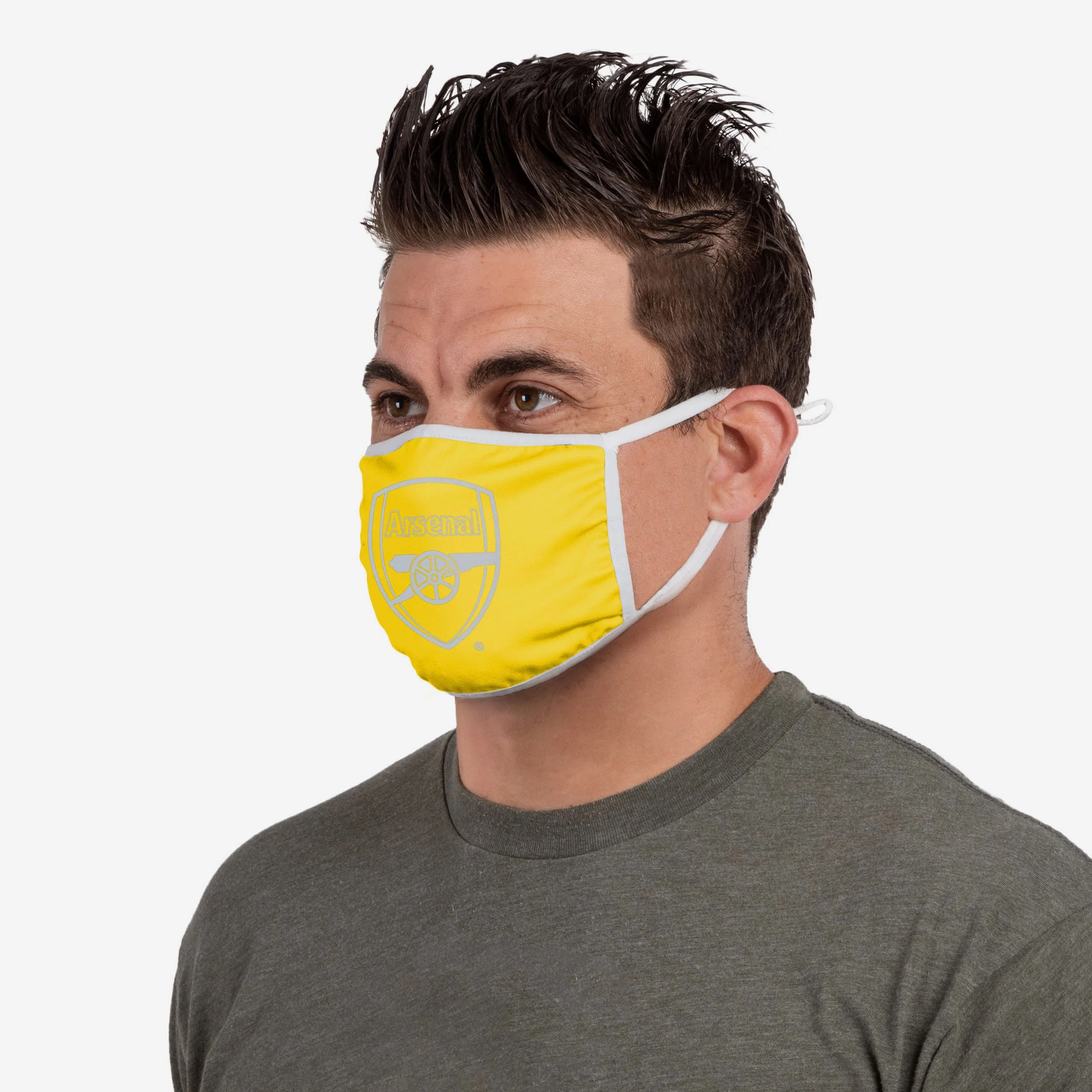 Arsenal FC Yellow Neon Reflective Face Cover - Image 3