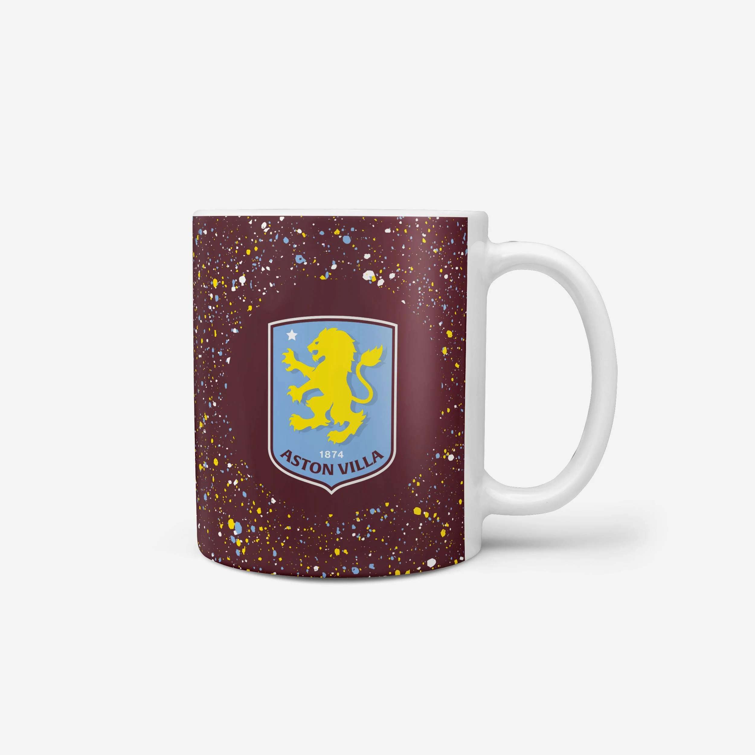Aston Villa FC Paint Splatter Mug - Image 2