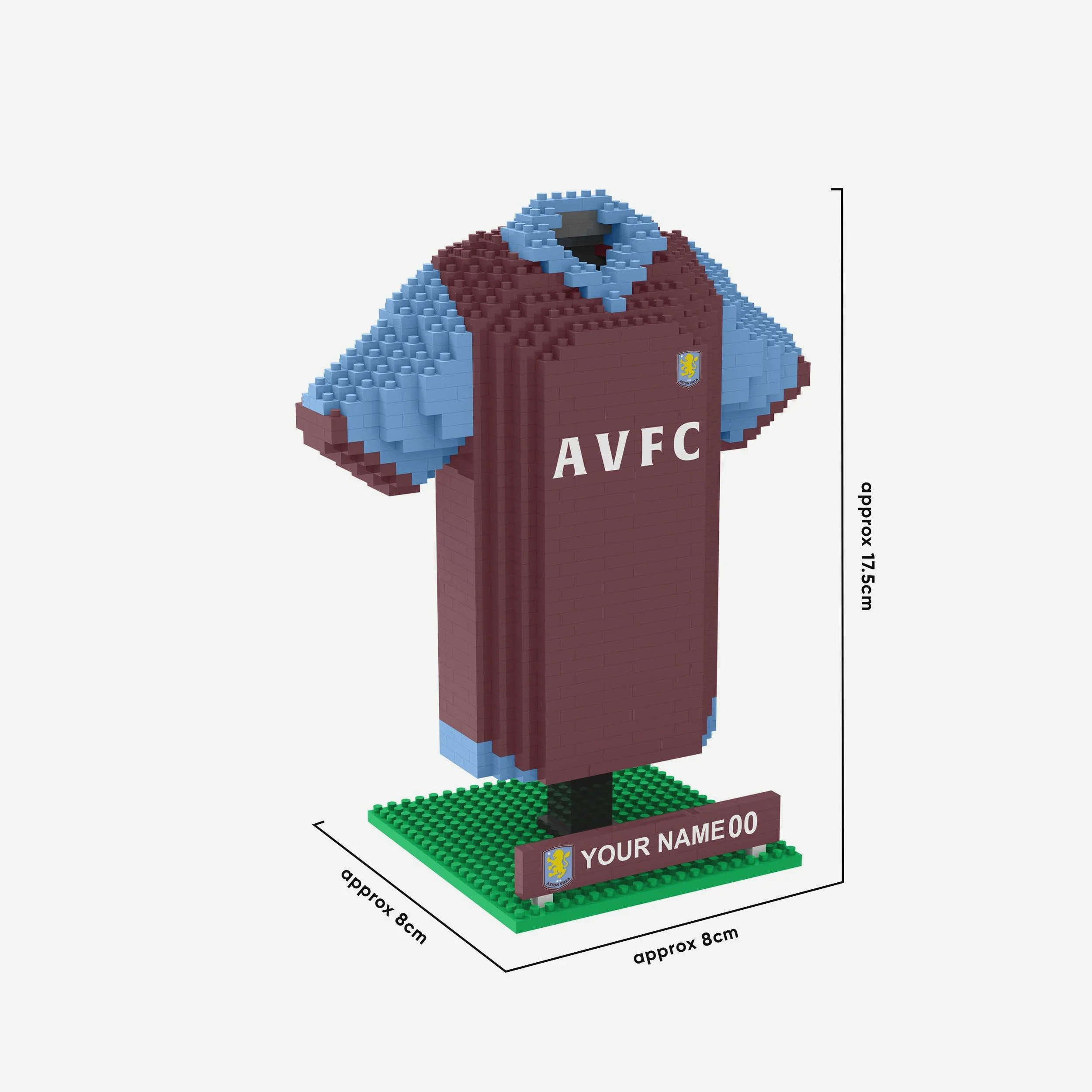 Aston Villa FC Personalised BRXLZ Home Shirt - Image 4