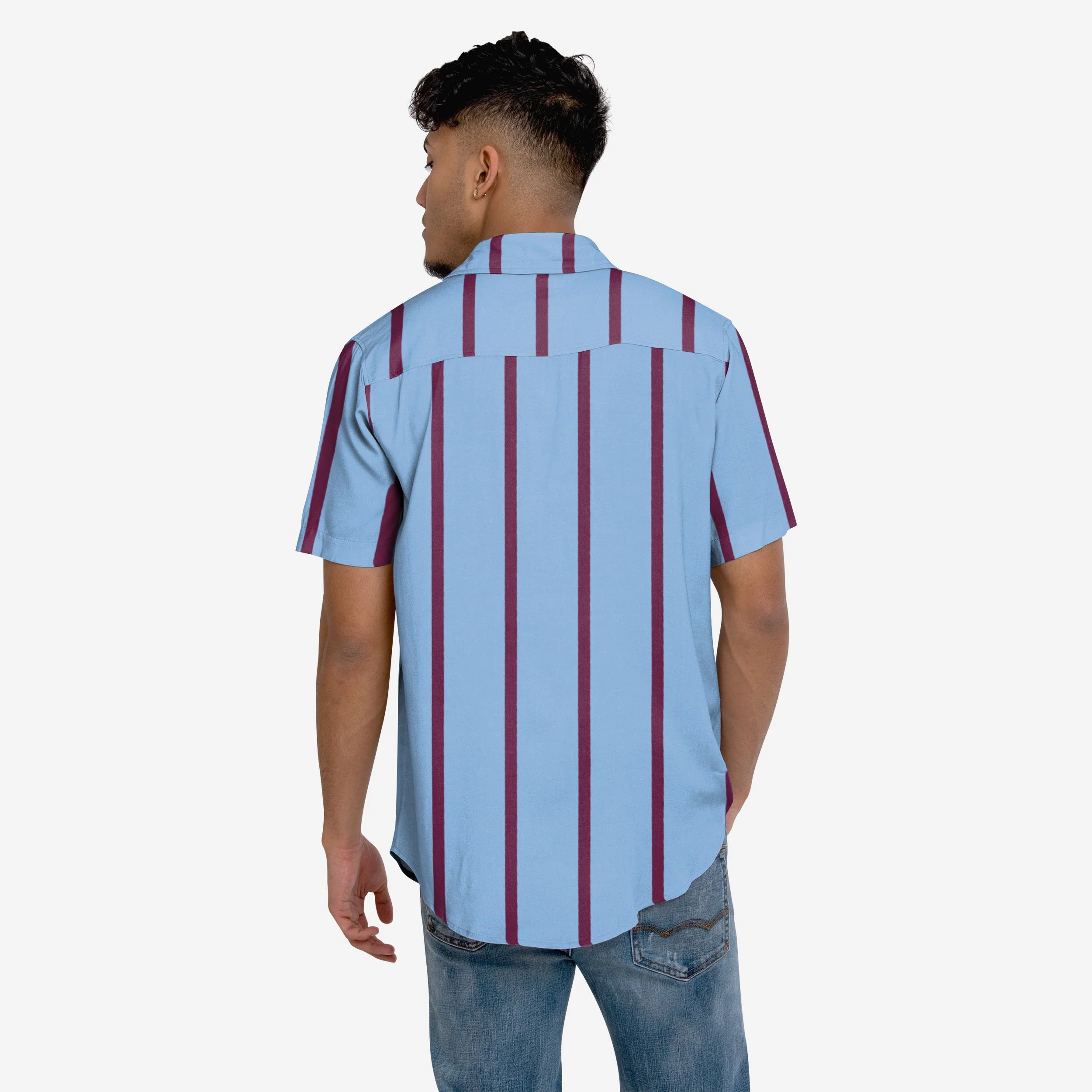 Aston Villa FC Retro Button Up Shirt - Image 2