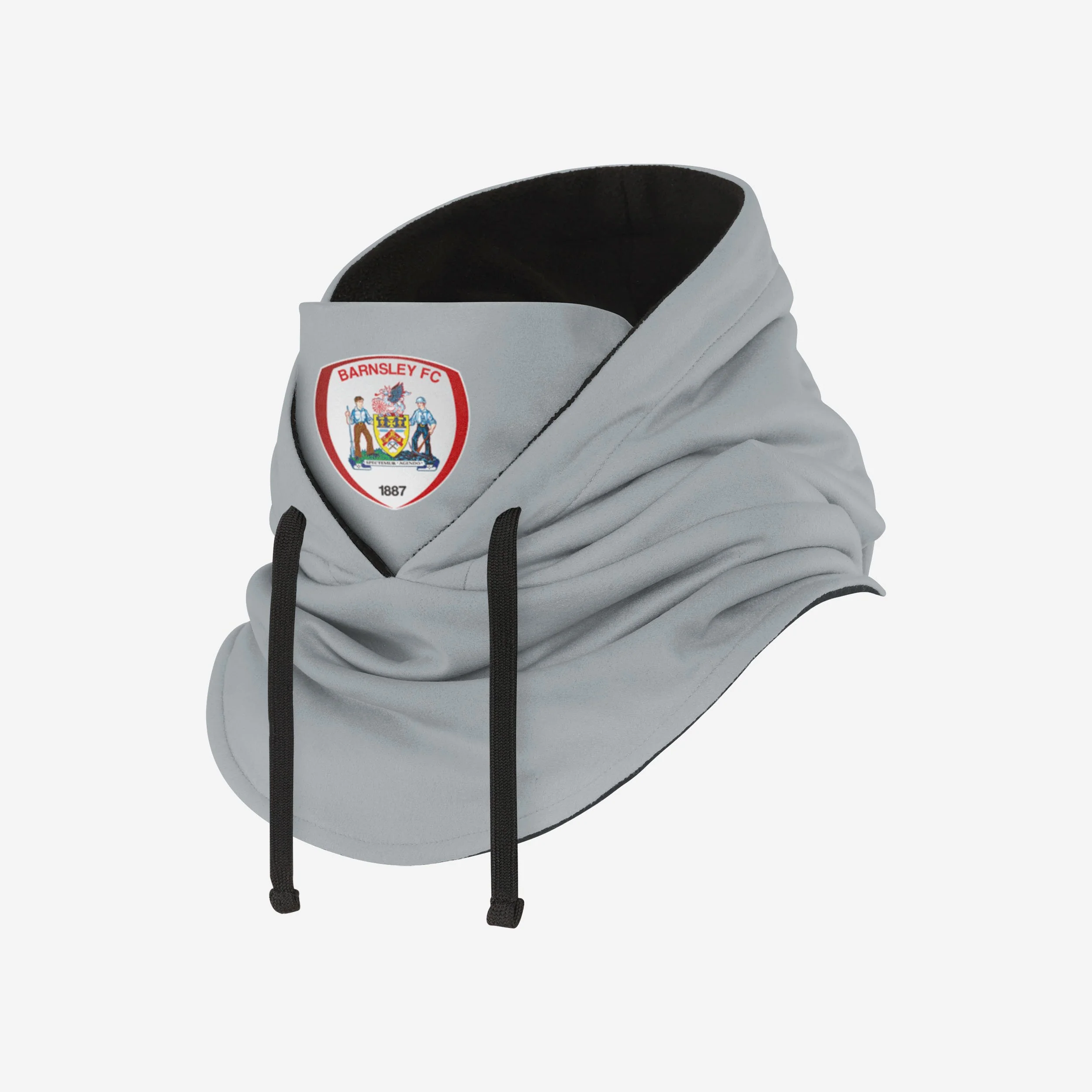 Barnsley FC Grey Drawstring Hooded Snood - Image 2
