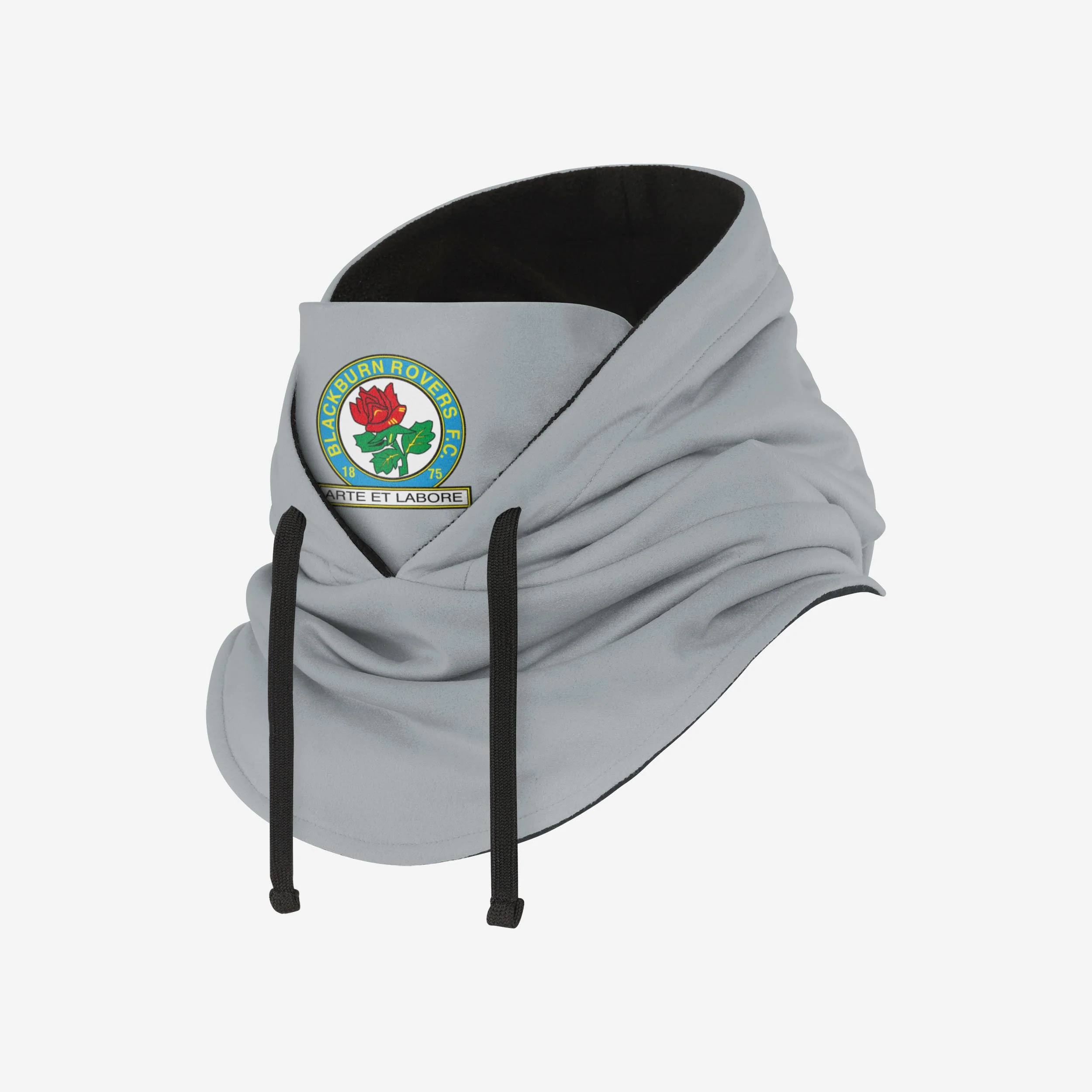 Blackburn Rovers FC Grey Drawstring Hooded Snood - Image 2