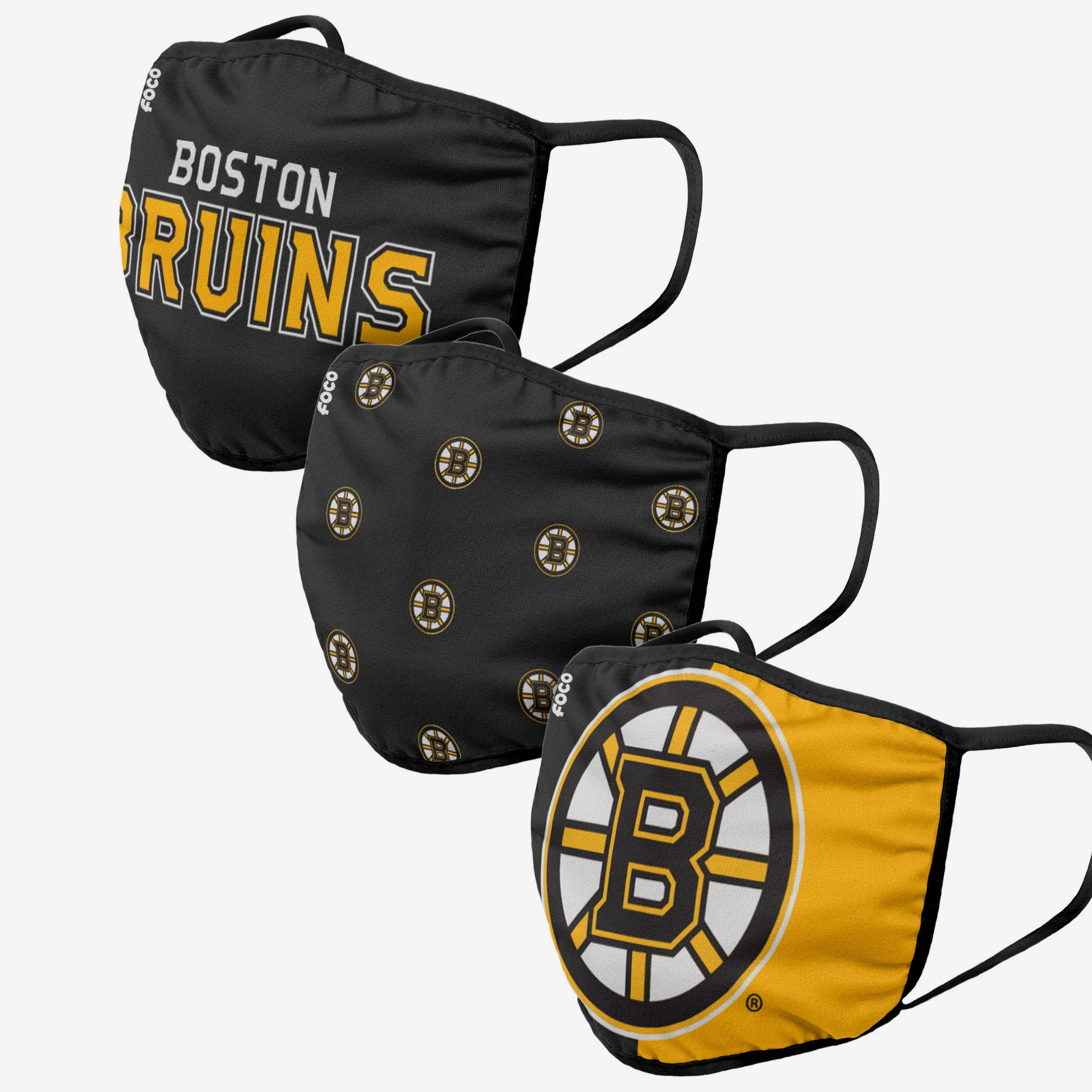 Boston Bruins 3 Pack Face Cover