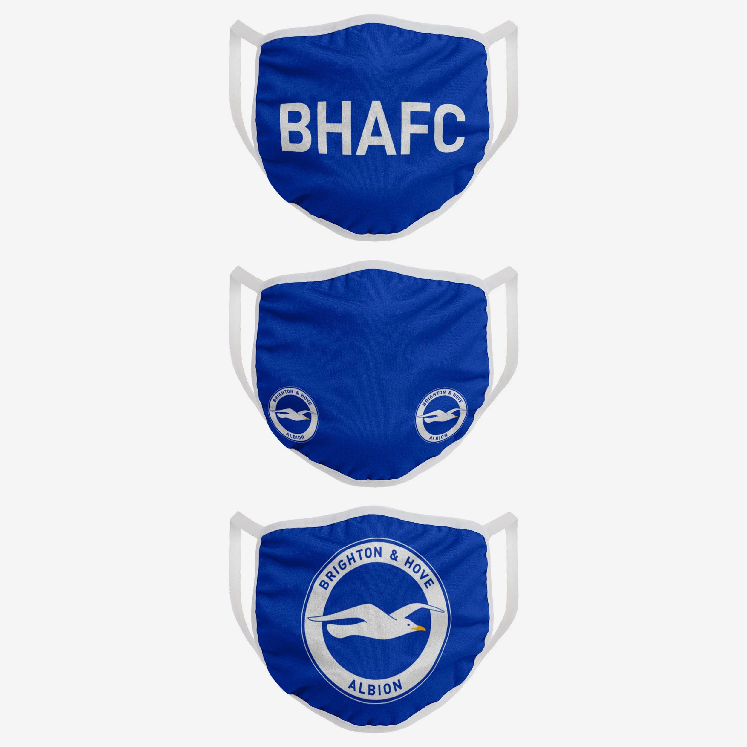 Brighton & Hove Albion FC 3 Pack Face Cover - Image 2