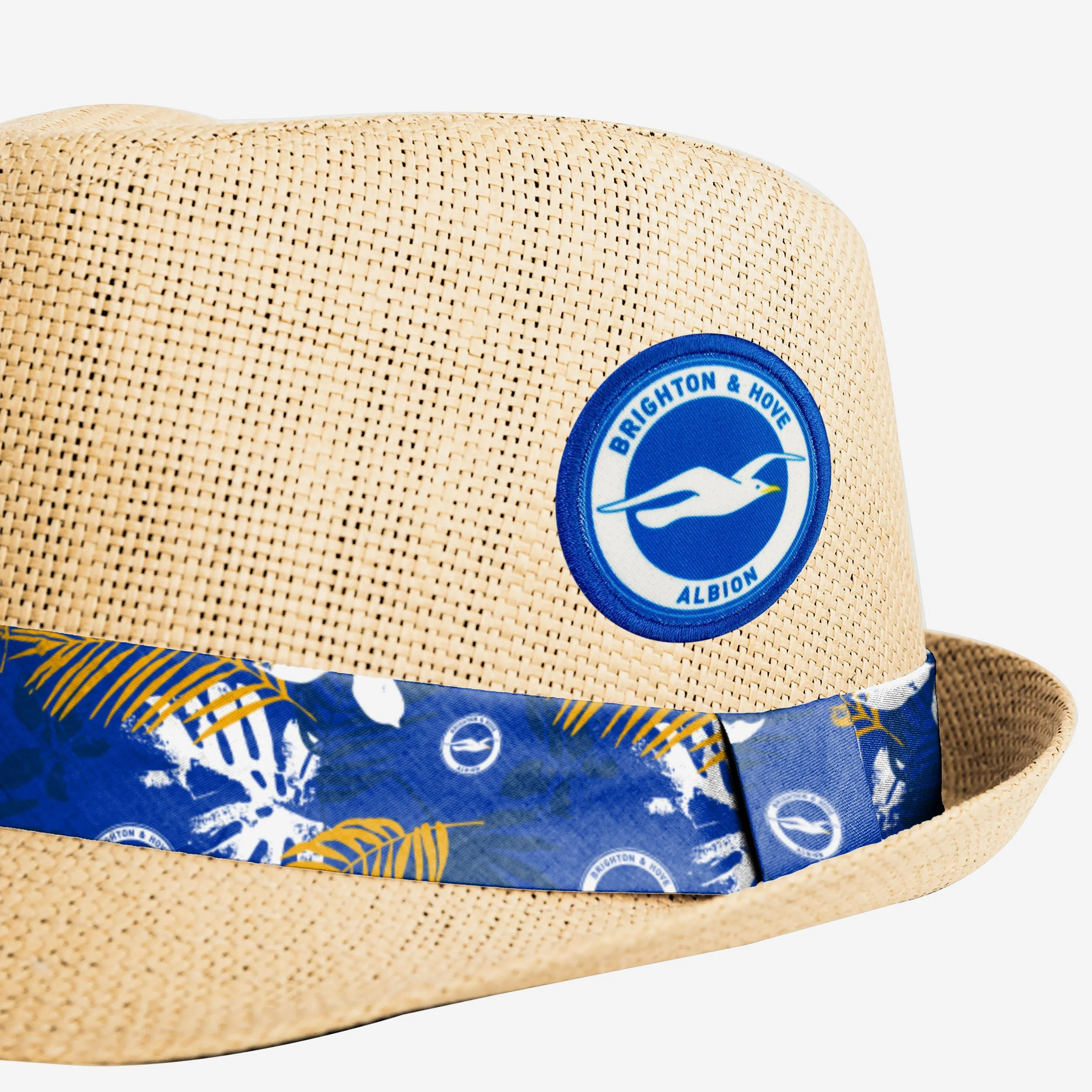 Brighton & Hove Albion FC Trilby Straw Hat - Image 3