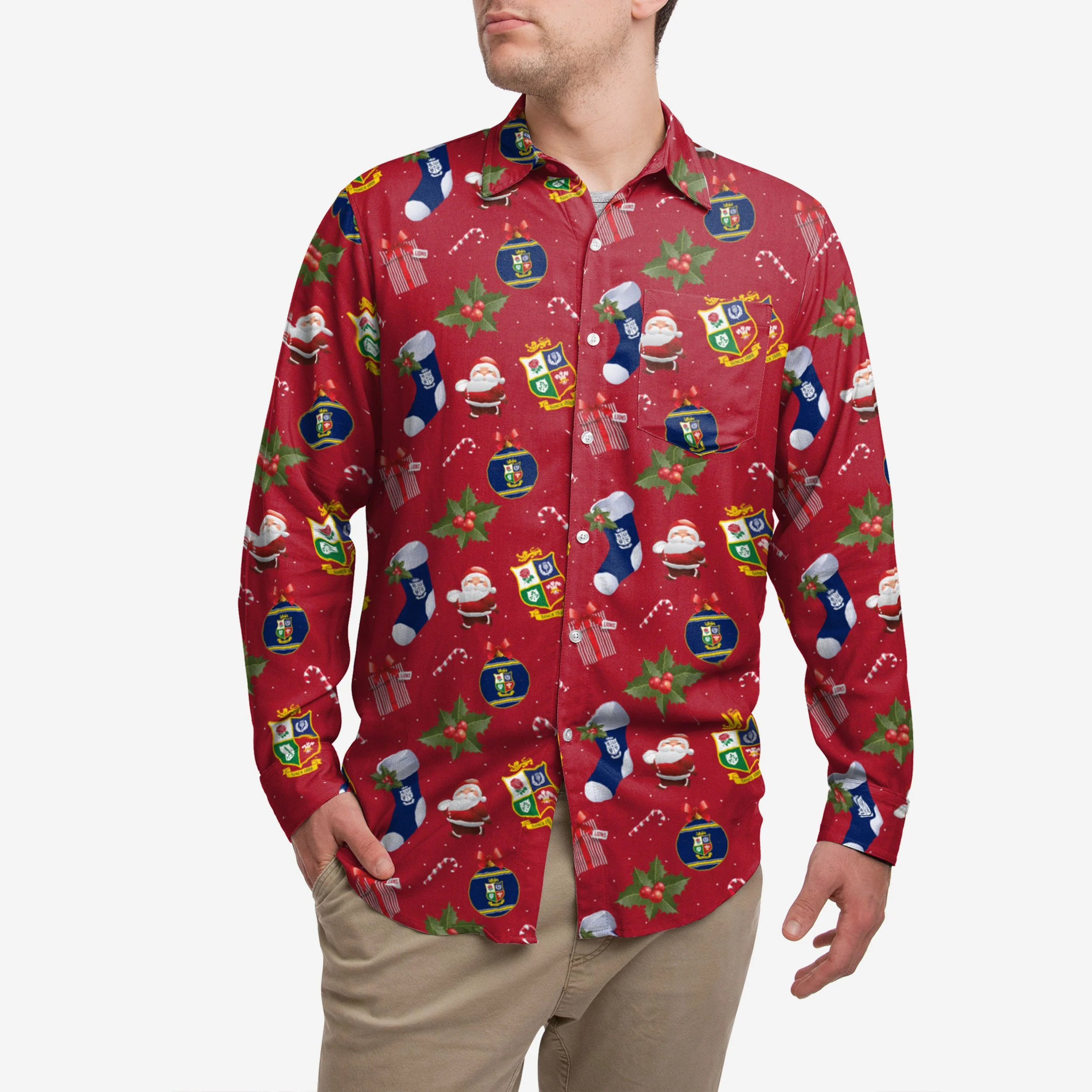 British & Irish Lions Long Sleeve Christmas Shirt