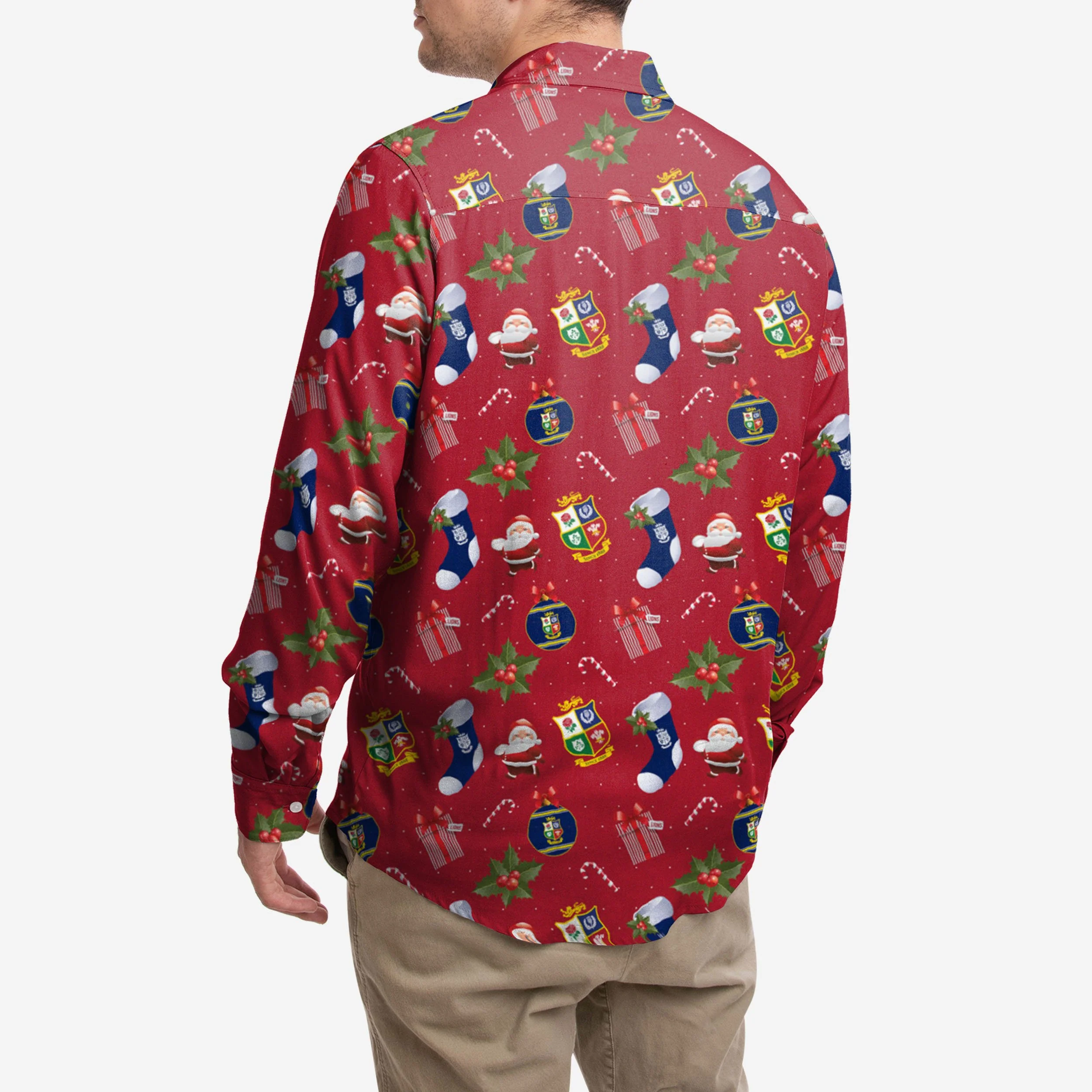 British & Irish Lions Long Sleeve Christmas Shirt - Image 2