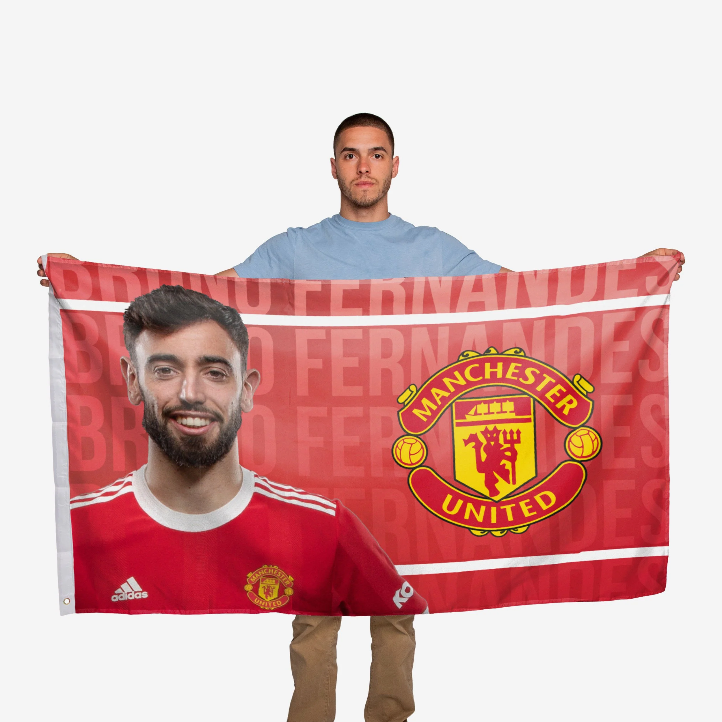 Bruno Fernandes Manchester United FC 5 x 3 Flag - Image 2