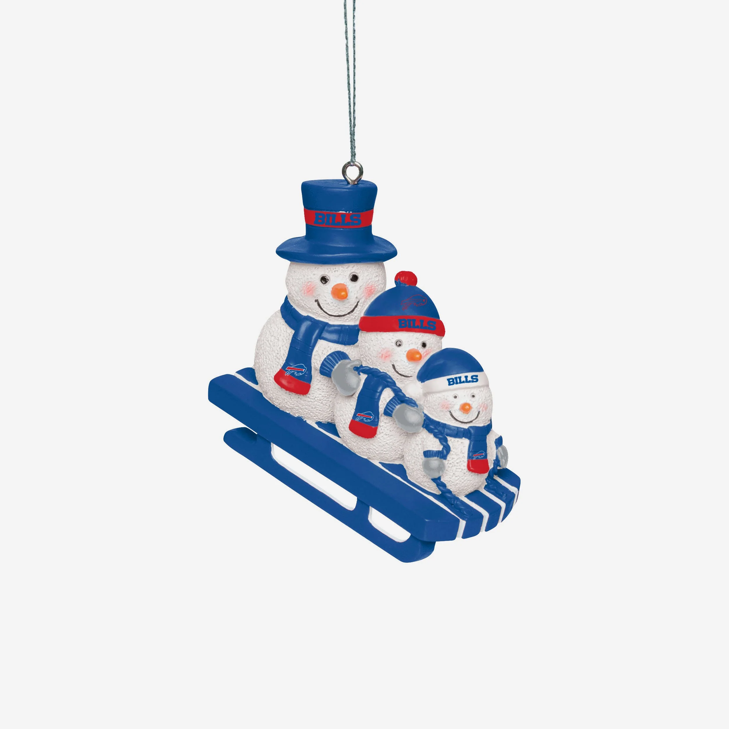 Buffalo Bills Sledding Snowmen Ornament