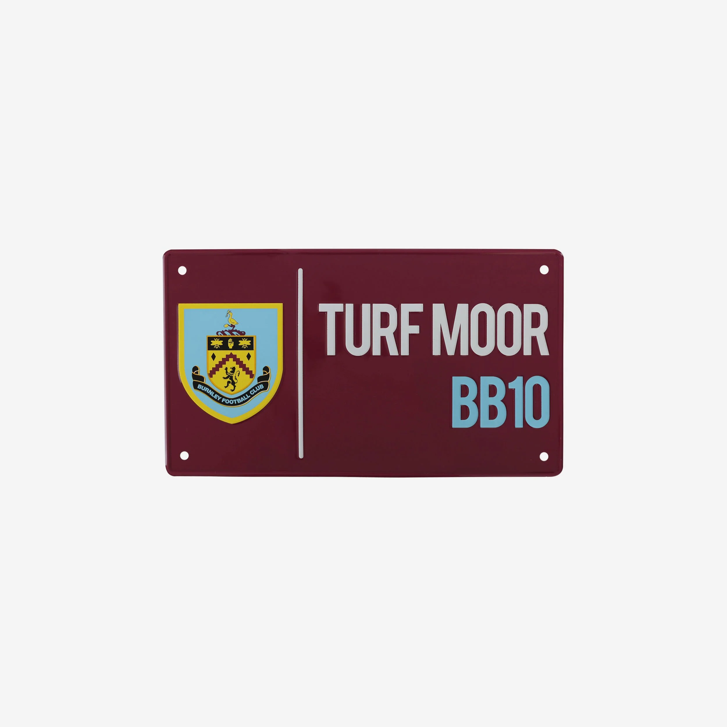 Burnley FC Metal Street Sign