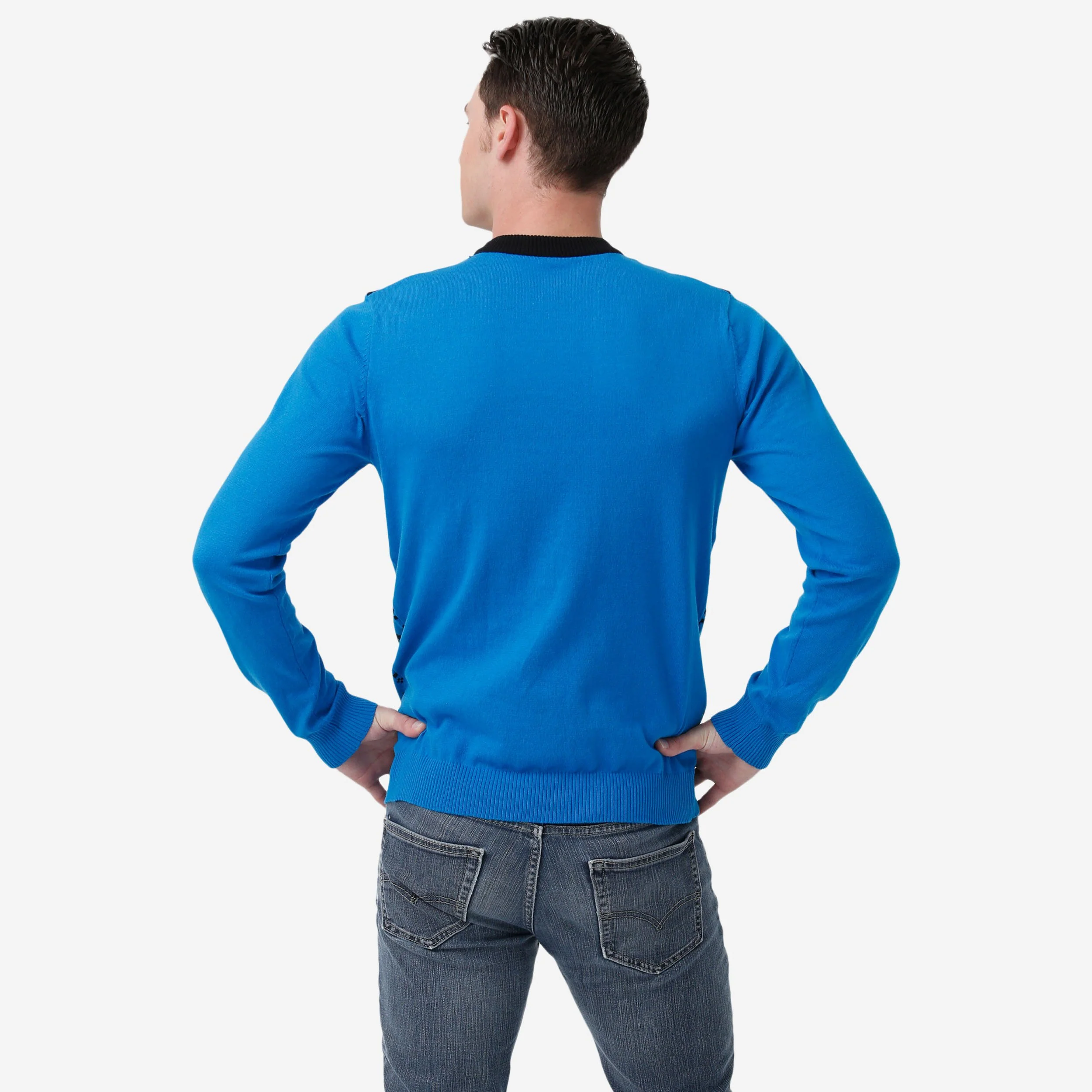 Carolina Panthers Big Logo Christmas Jumper - Image 2