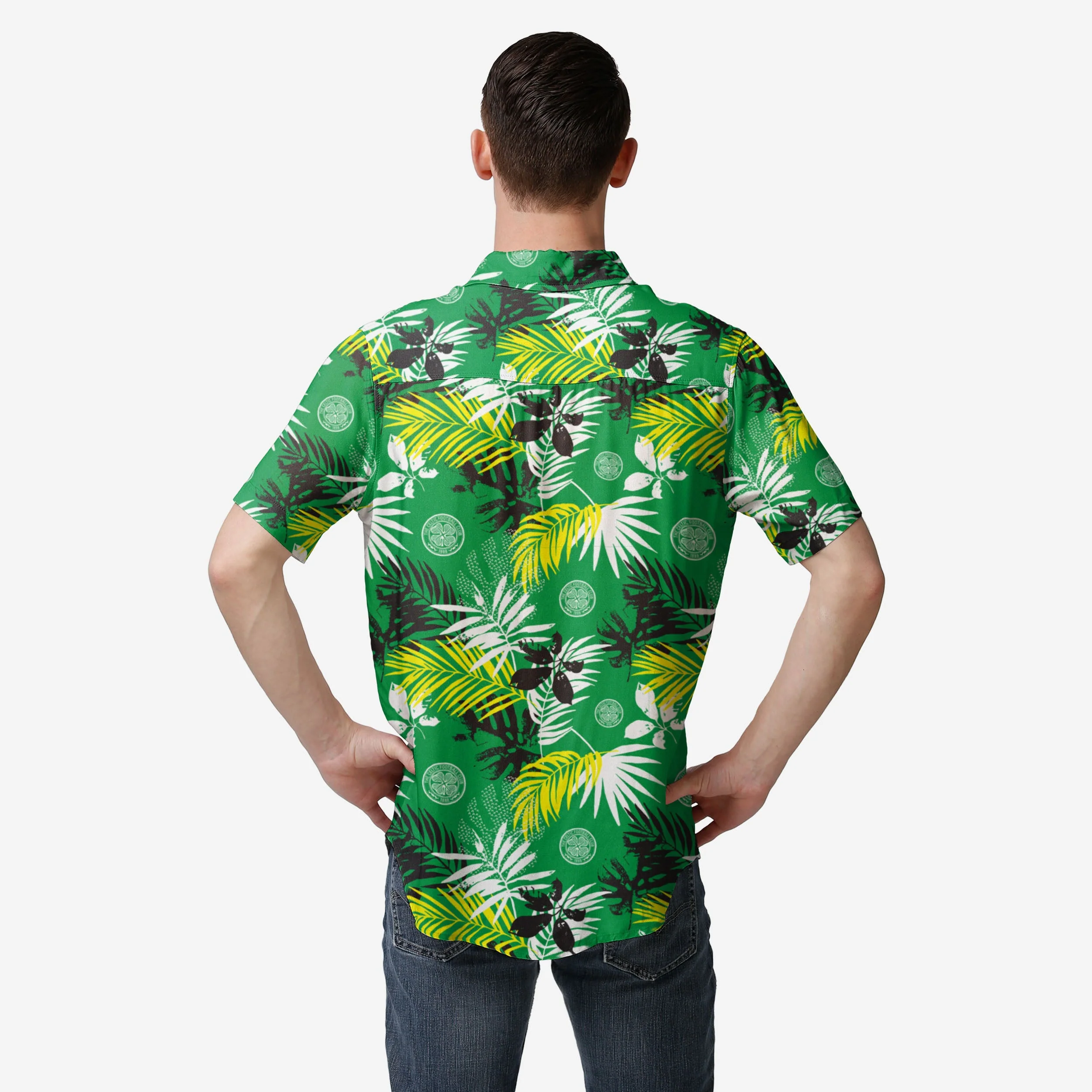 Celtic FC Floral Button Up Shirt - Image 2