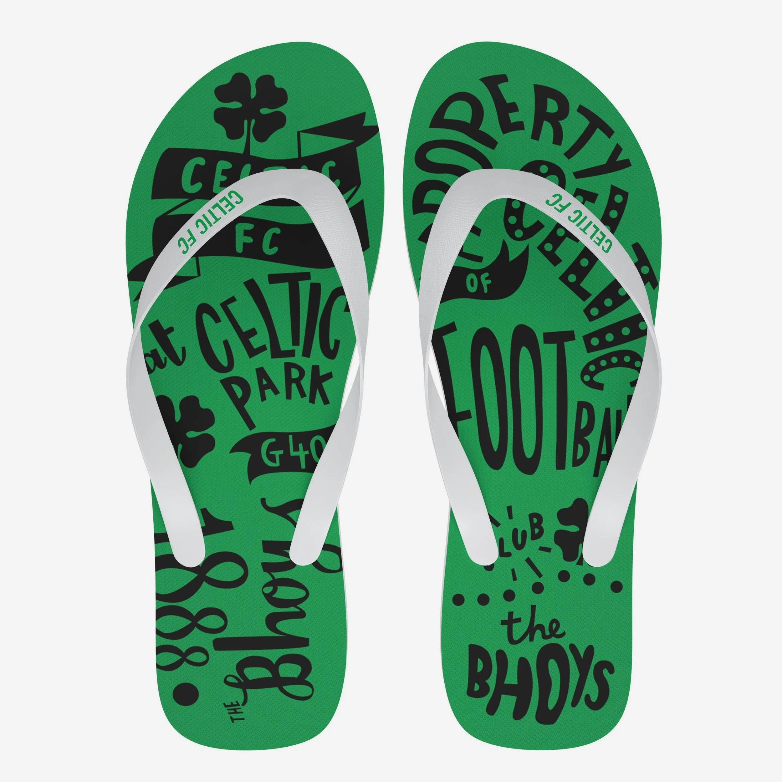 Celtic FC Graffti Flip Flops