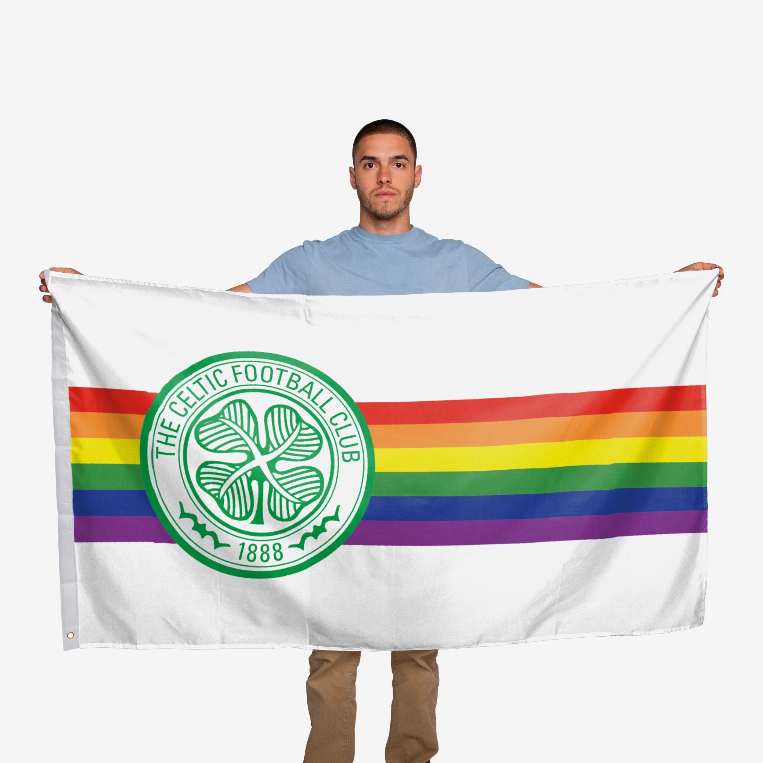 Celtic FC Rainbow 5 x 3 Flag - Image 2