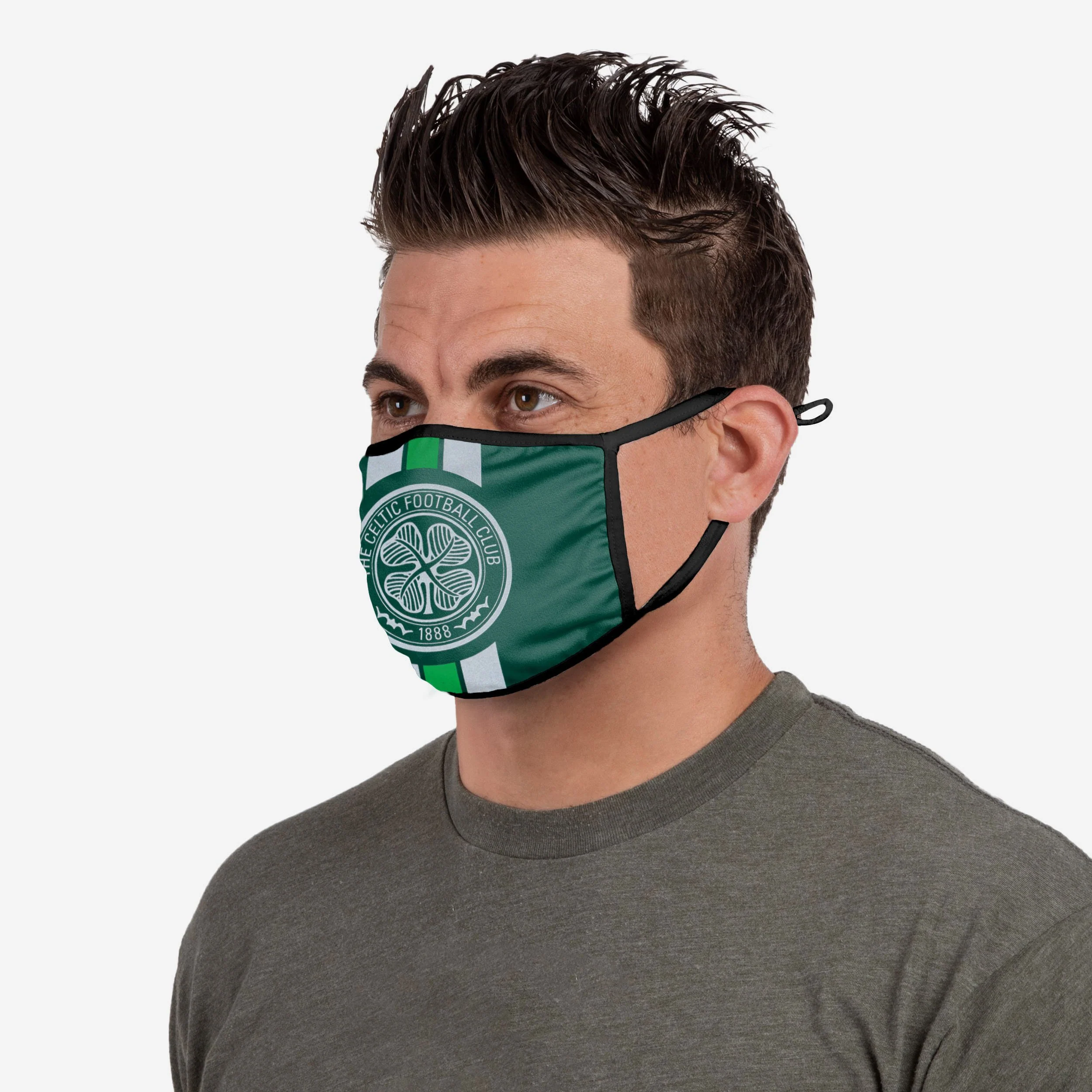 Celtic FC Stripe Logo Reflective Face Cover - Image 3