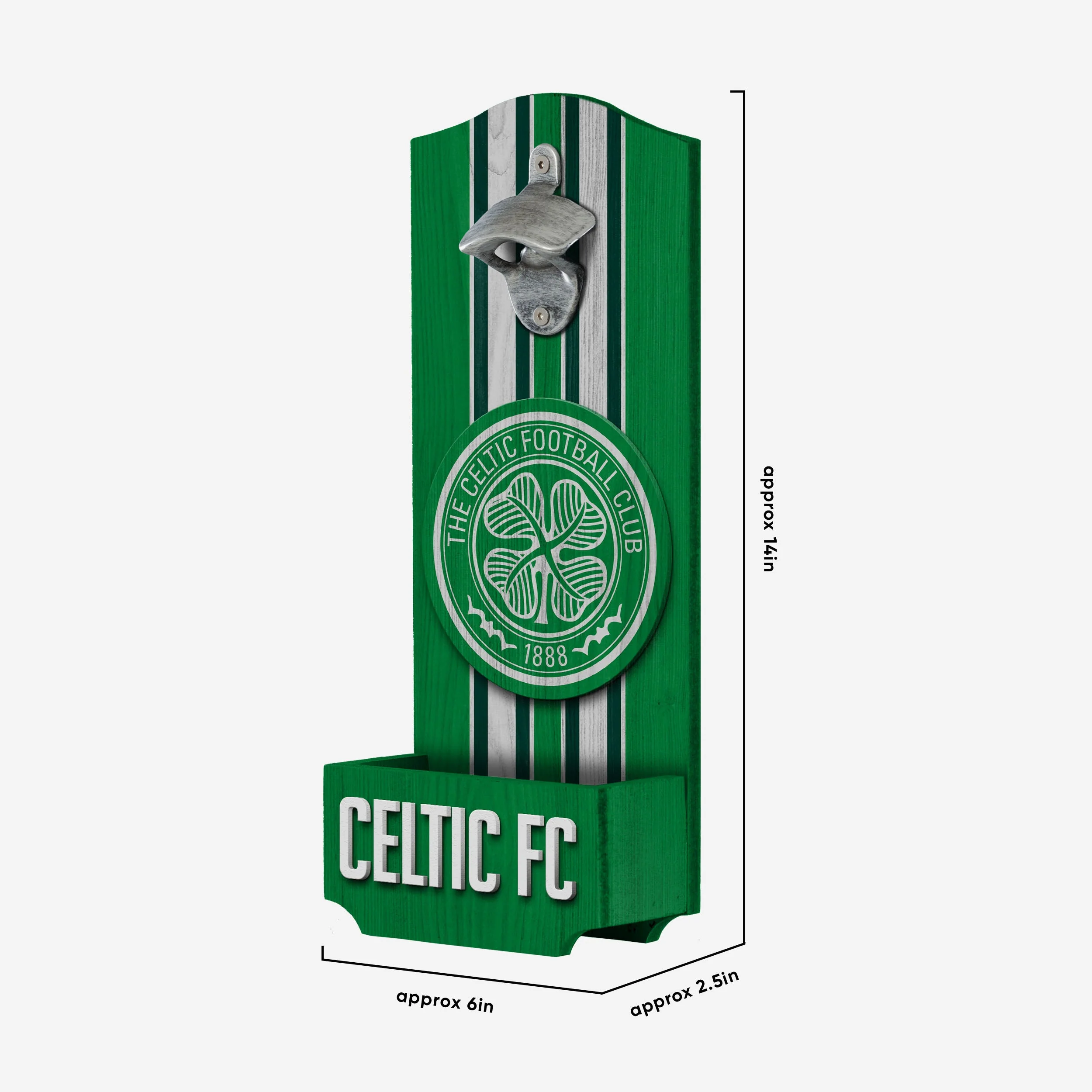 Celtic FC Wooden Bottlecap Opener Sign - Image 5
