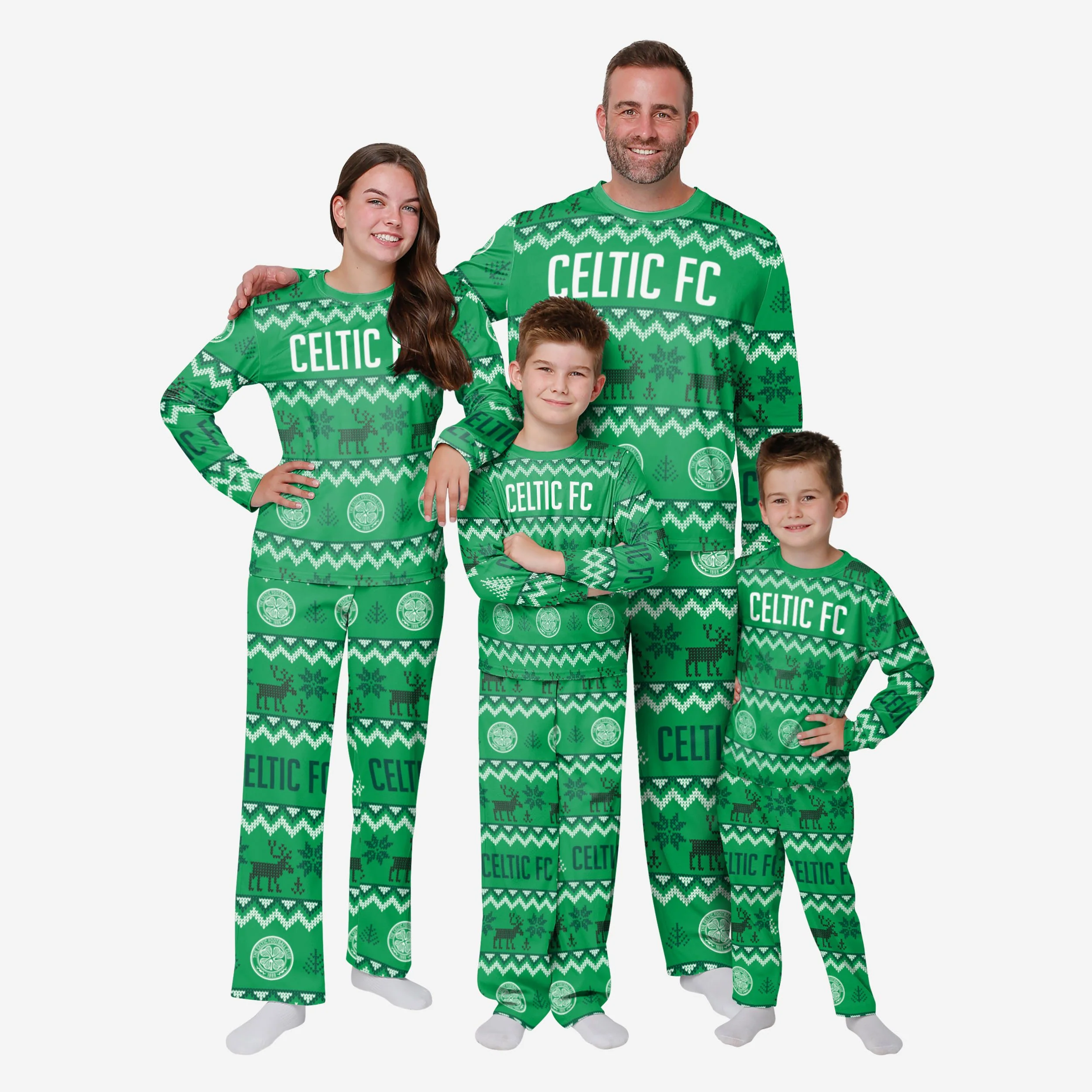 Celtic FC Youth Ugly Pattern Family Holiday Pyjamas - Image 3