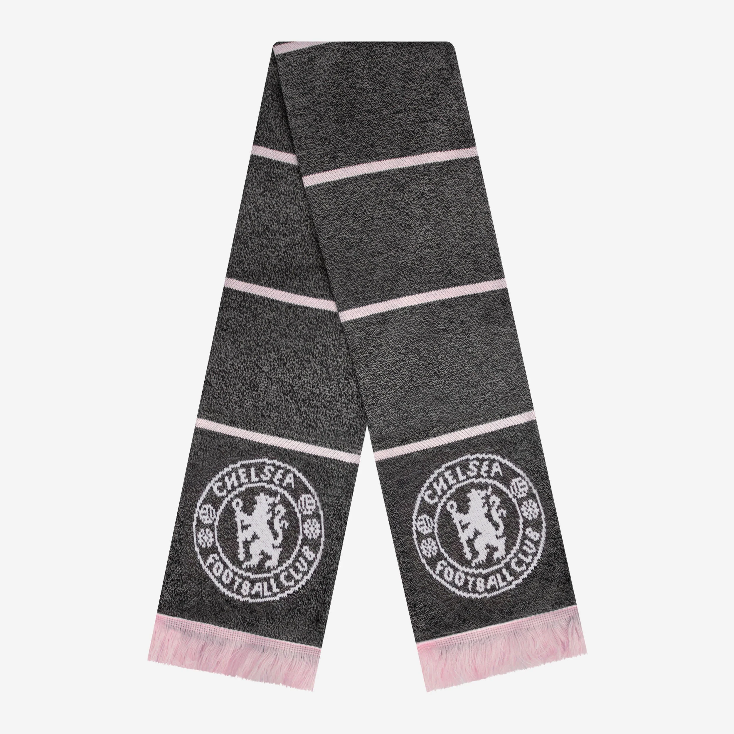 Chelsea FC Grey Marl Pink Scarf