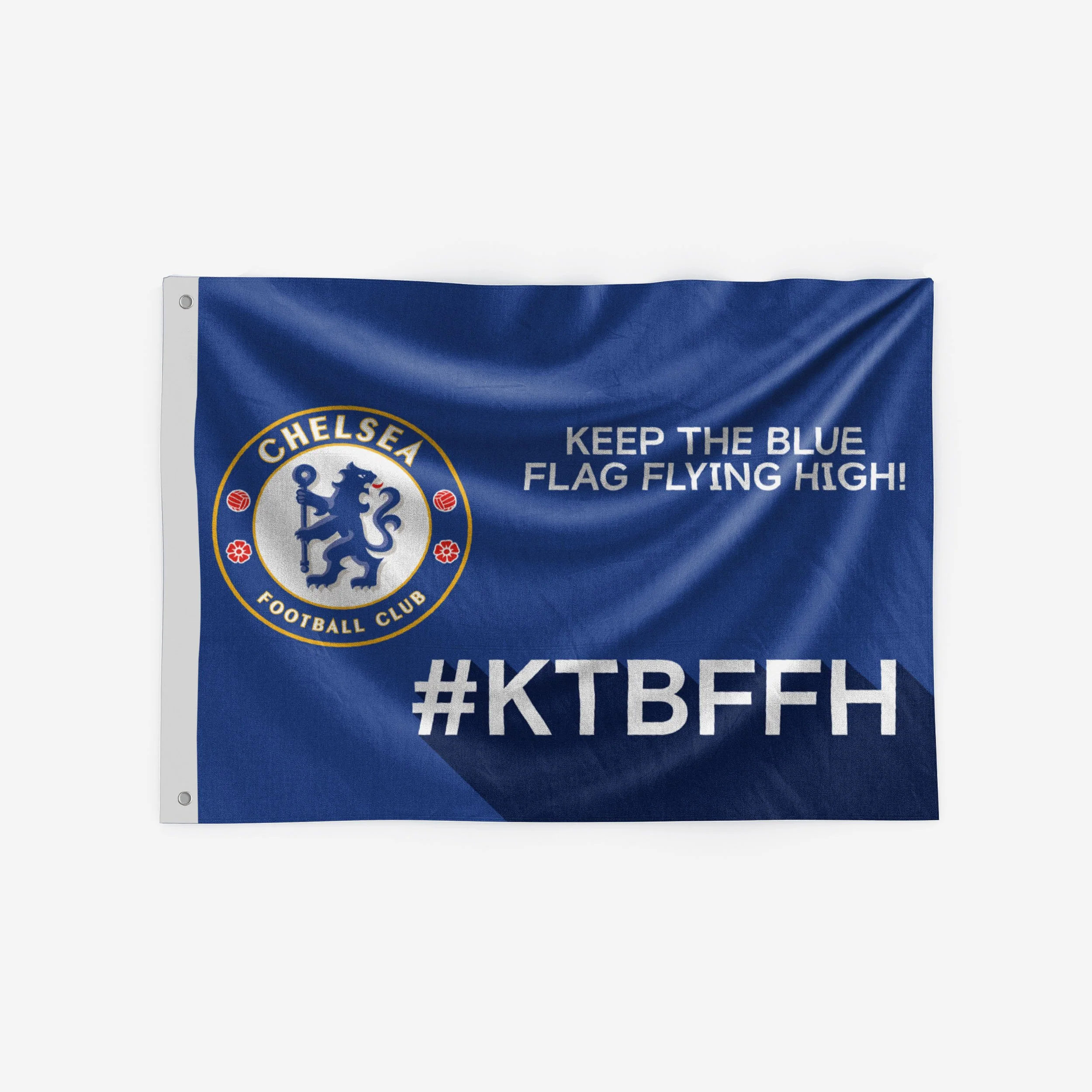 Chelsea FC Motivational Slogan Flag