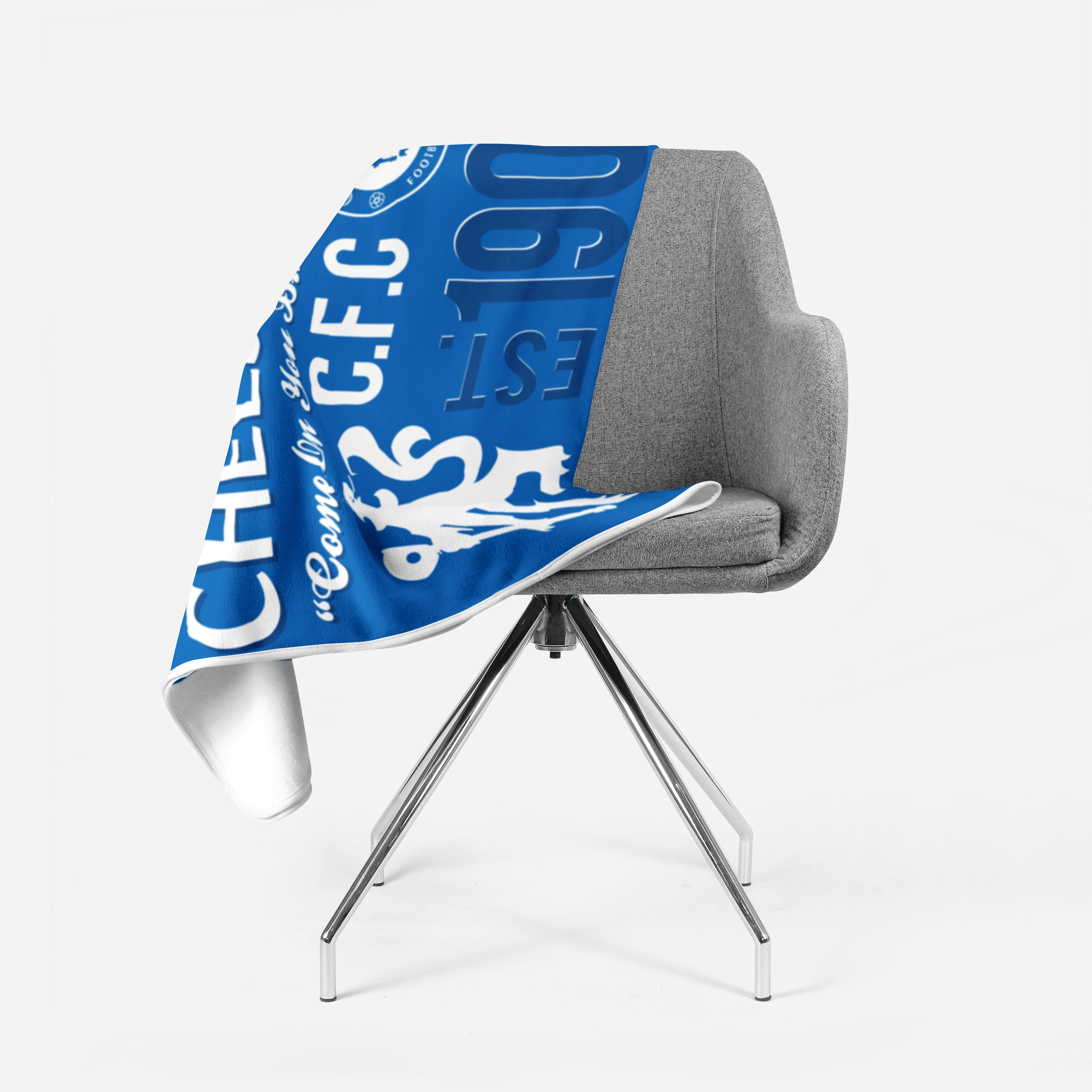 Chelsea FC Sherpa Fleece Blanket - Image 3