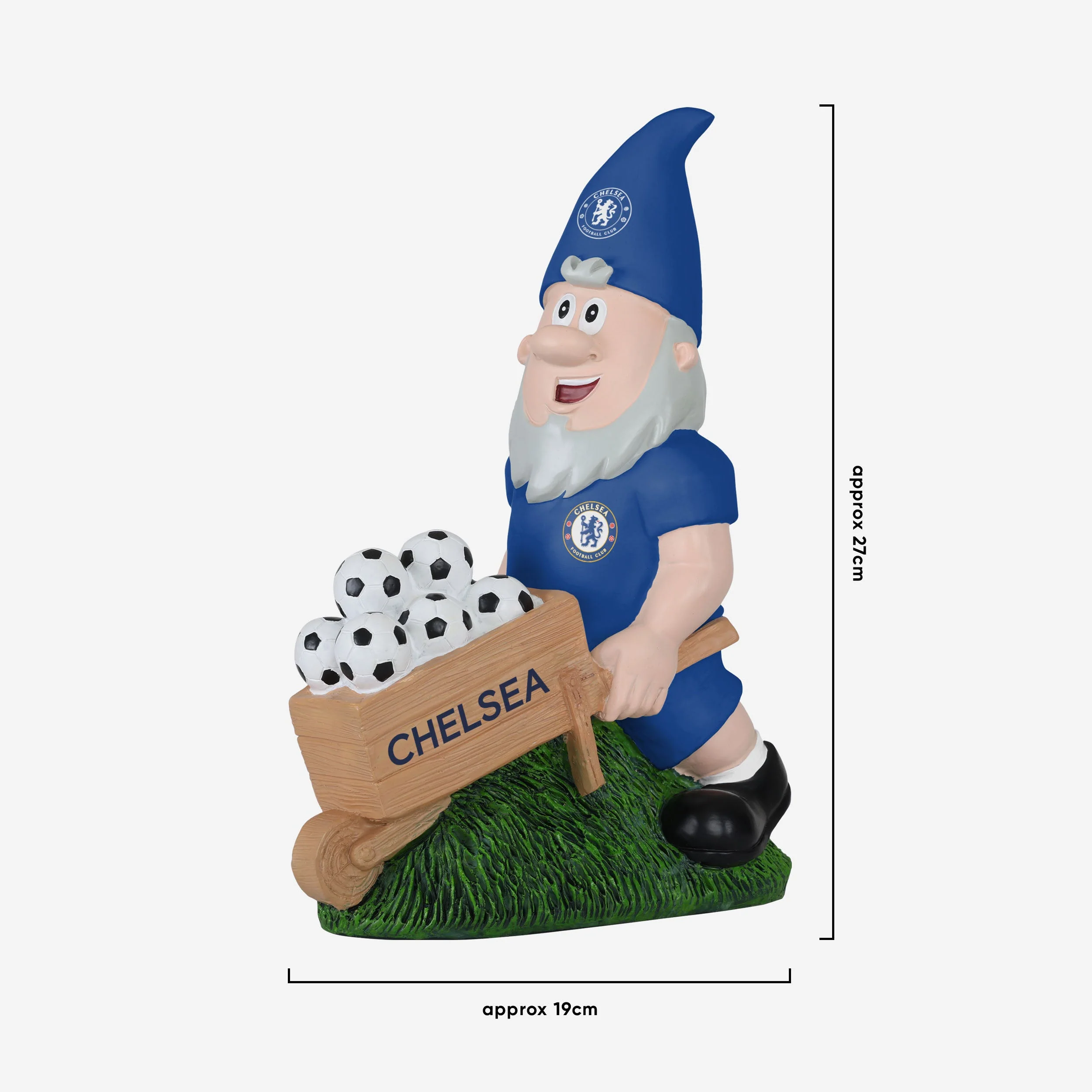 Chelsea FC Wheelbarrow Gnome - Image 4