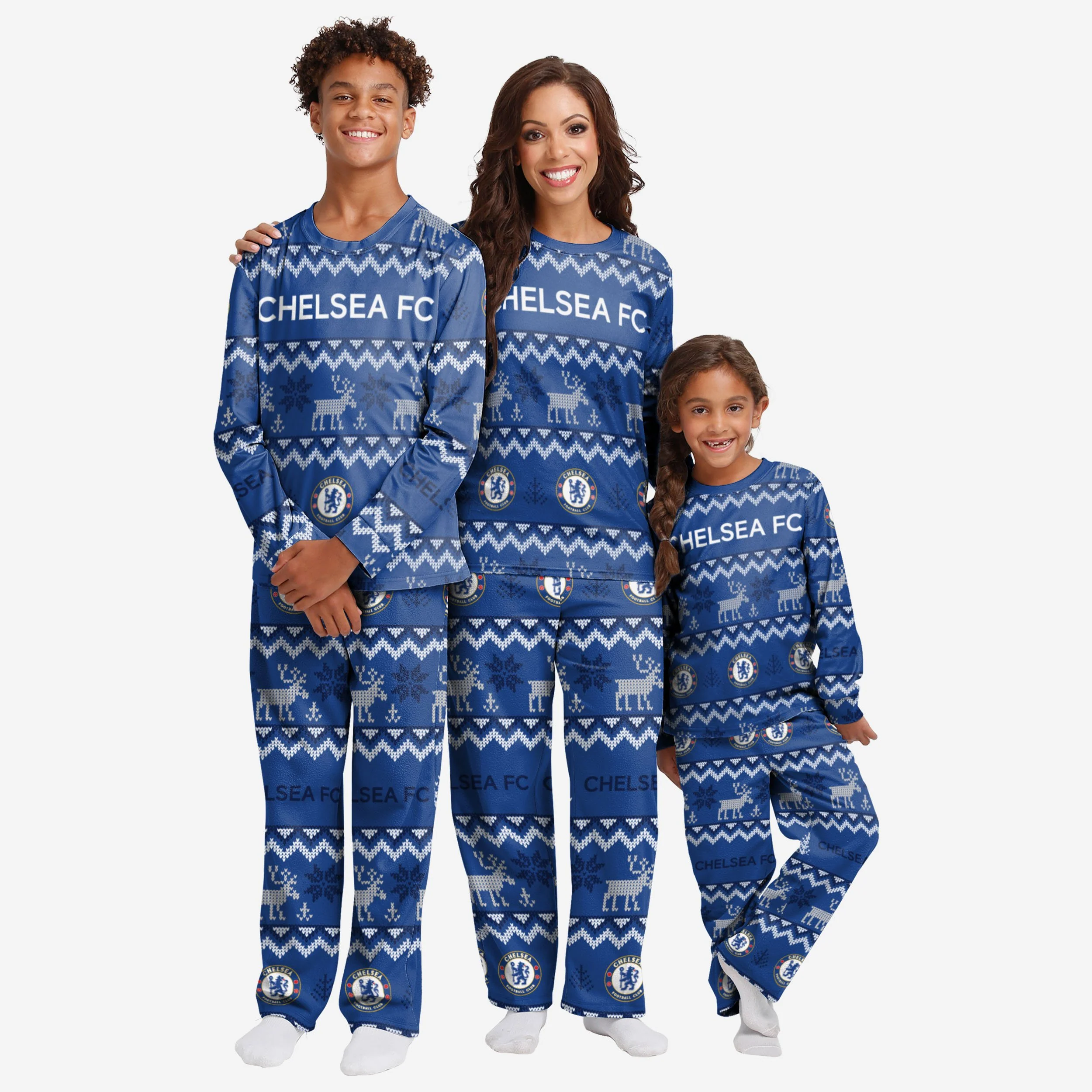 Chelsea FC Youth Ugly Pattern Family Holiday Pyjamas - Image 3