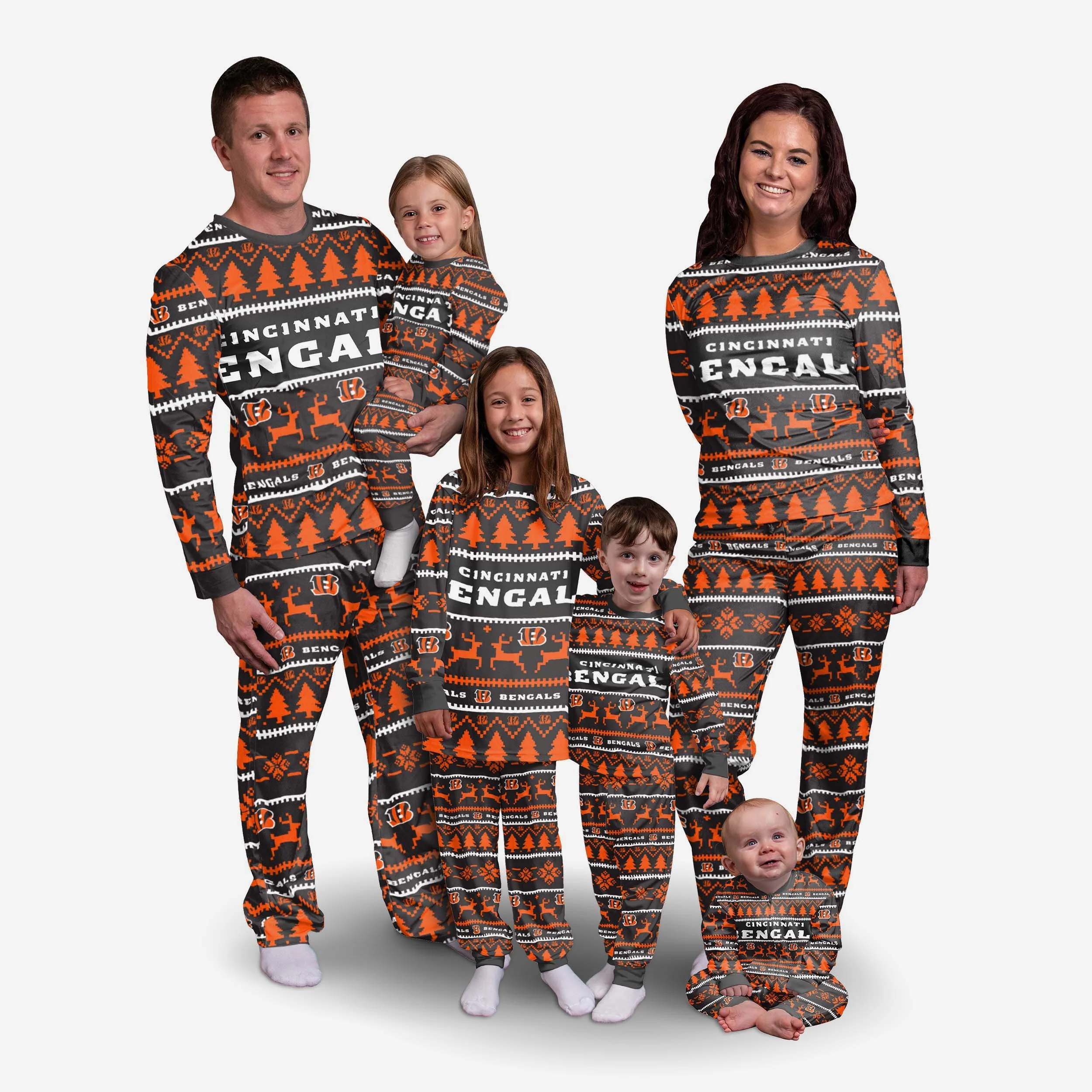Cincinnati Bengals Infant Family Holiday Pyjamas - Image 3