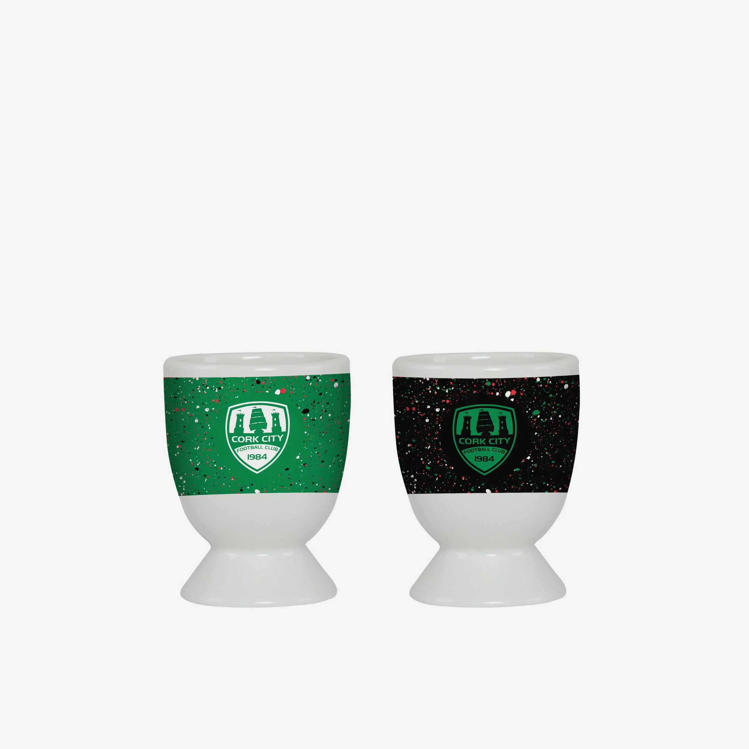Cork City FC 2 Pack Paint Splatter Egg Cup