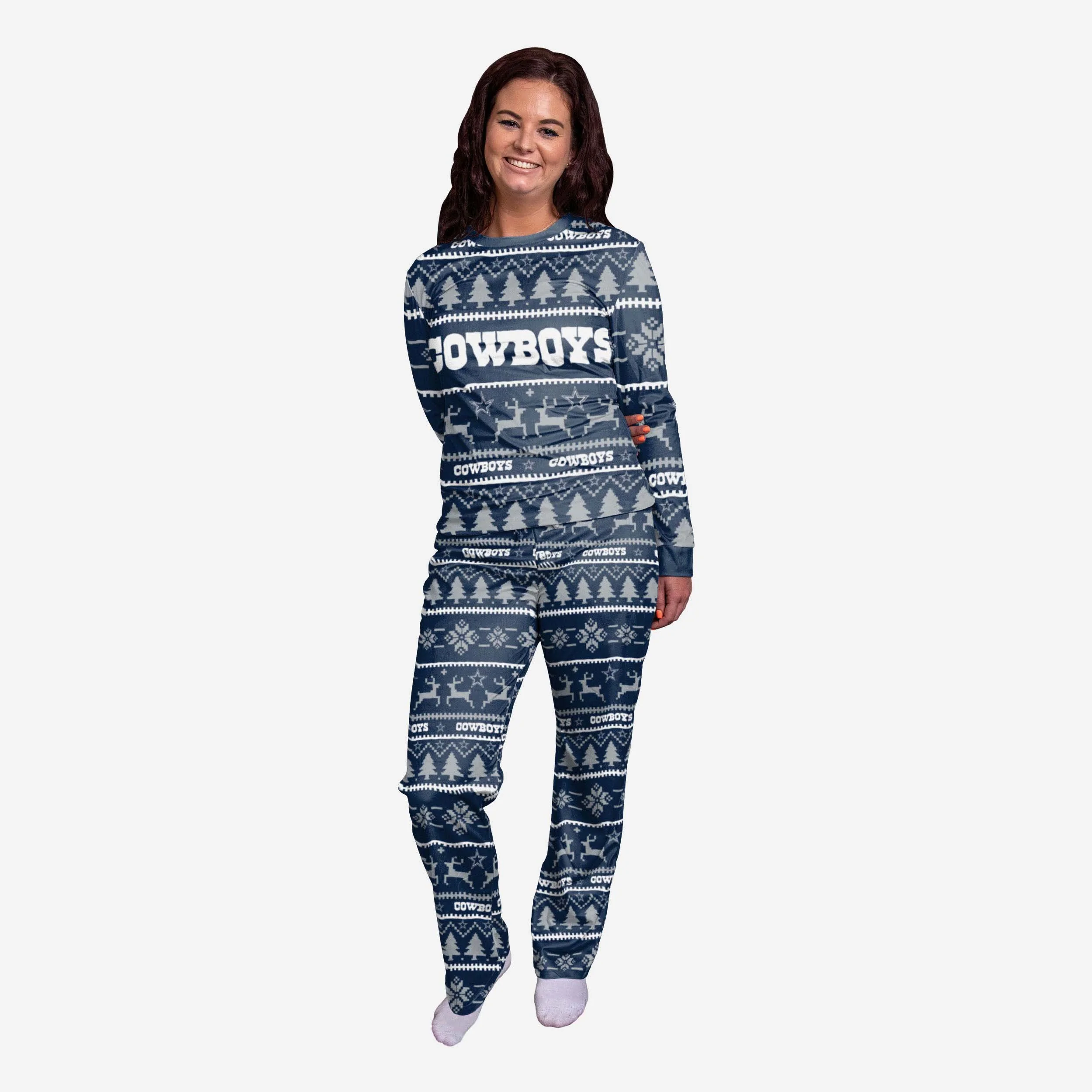 Dallas Cowboys Womens Family Holiday Pyjamas