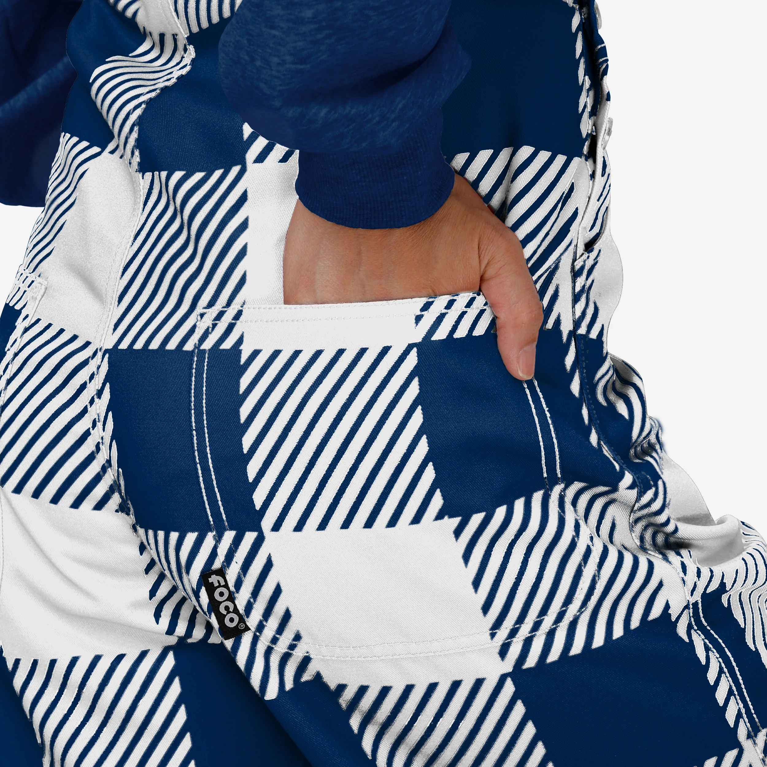 Dallas Cowboys Womens Plaid Bib Dungarees - Image 6