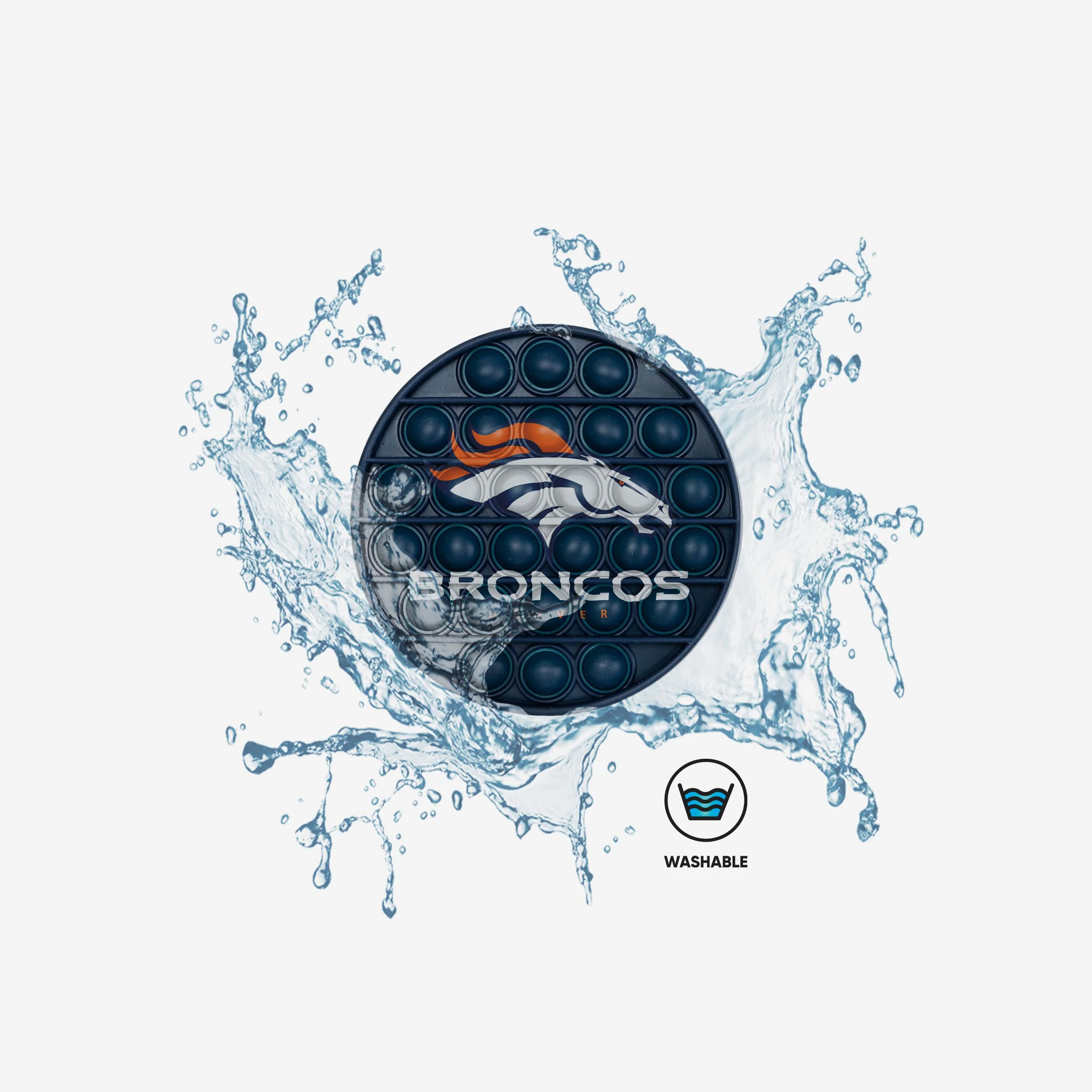 Denver Broncos 2 Pack Helmet & Circle Push-Itz Fidget - Image 5