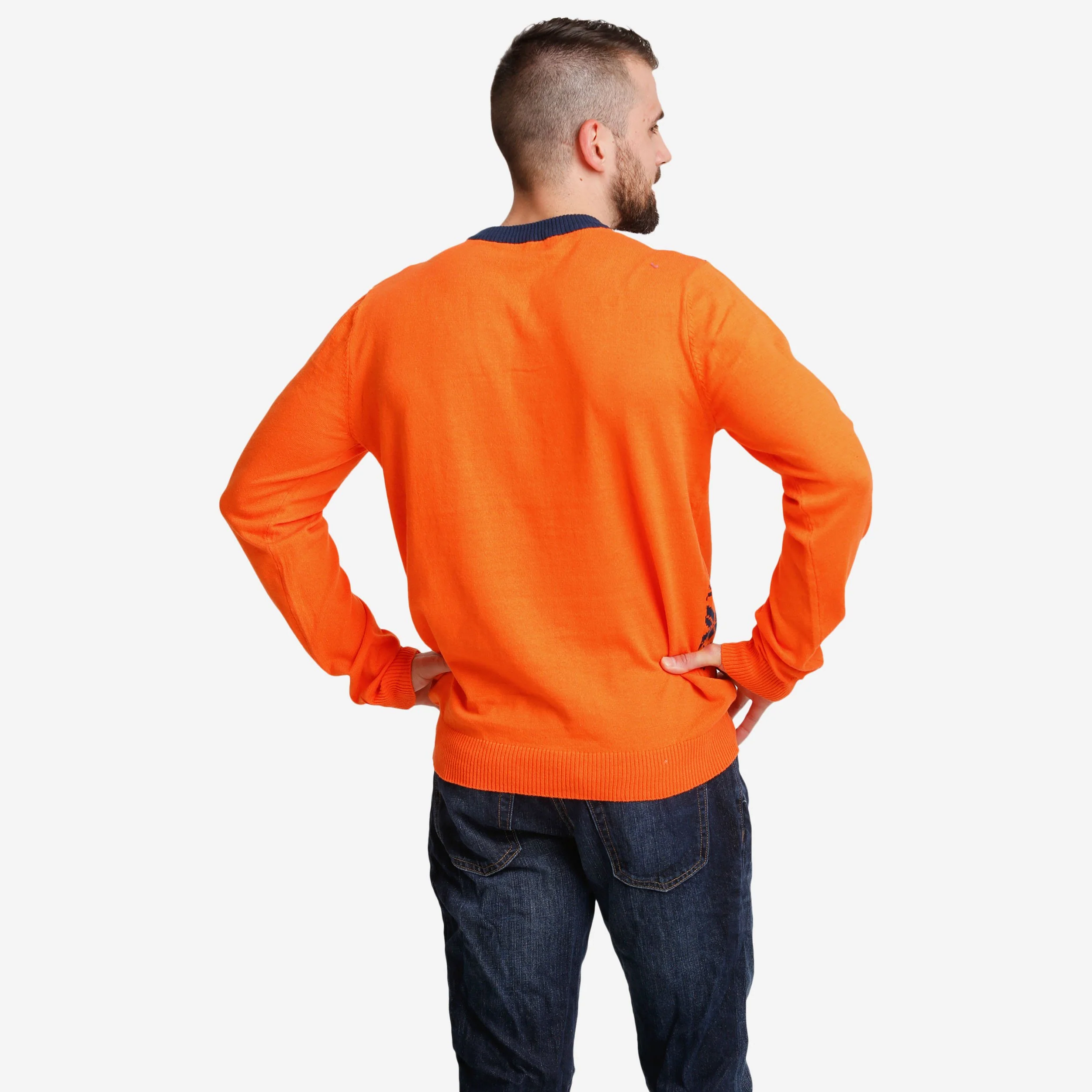 Denver Broncos Big Logo Christmas Jumper - Image 2