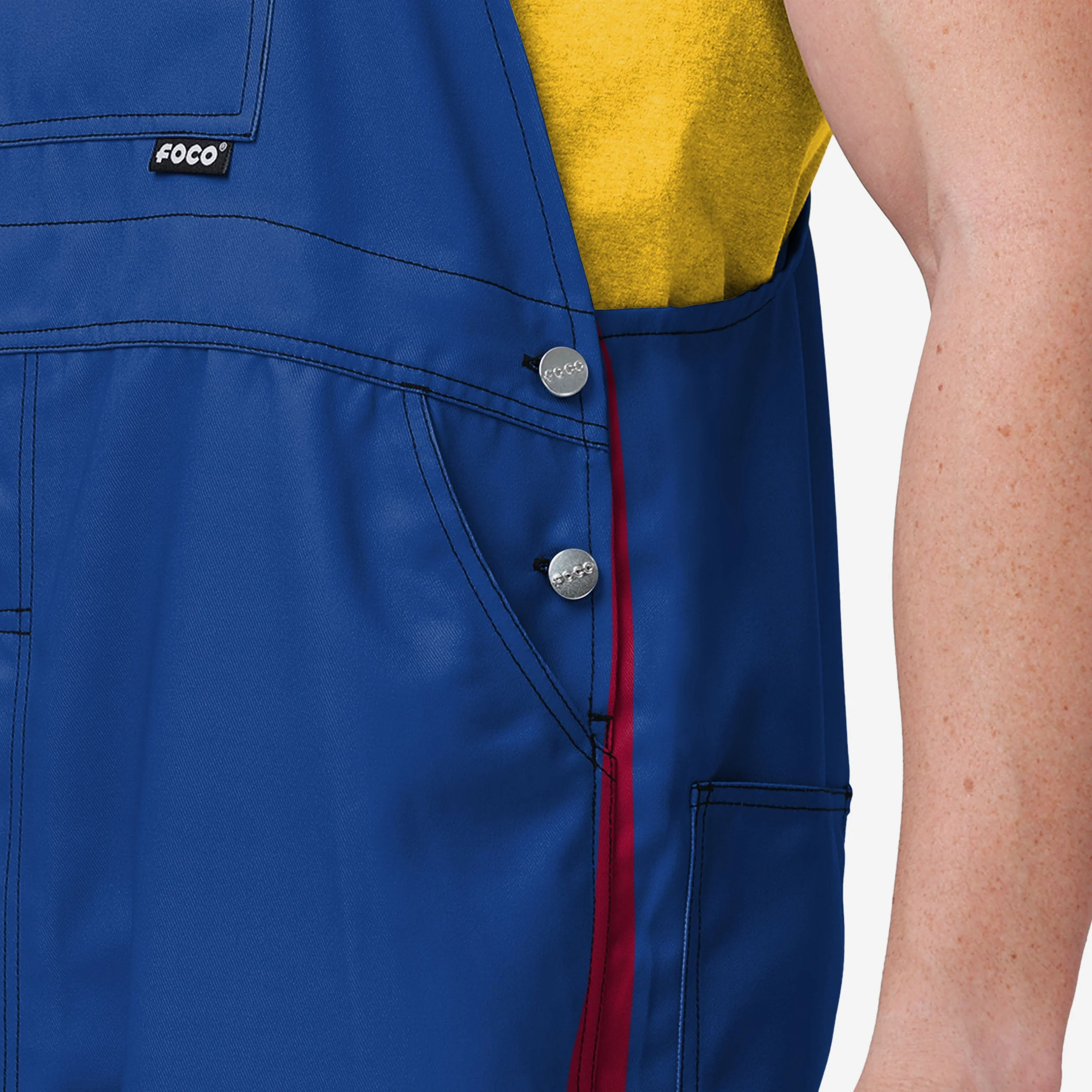 Denver Nuggets Mens Team Stripe Bib Dungarees - Image 4