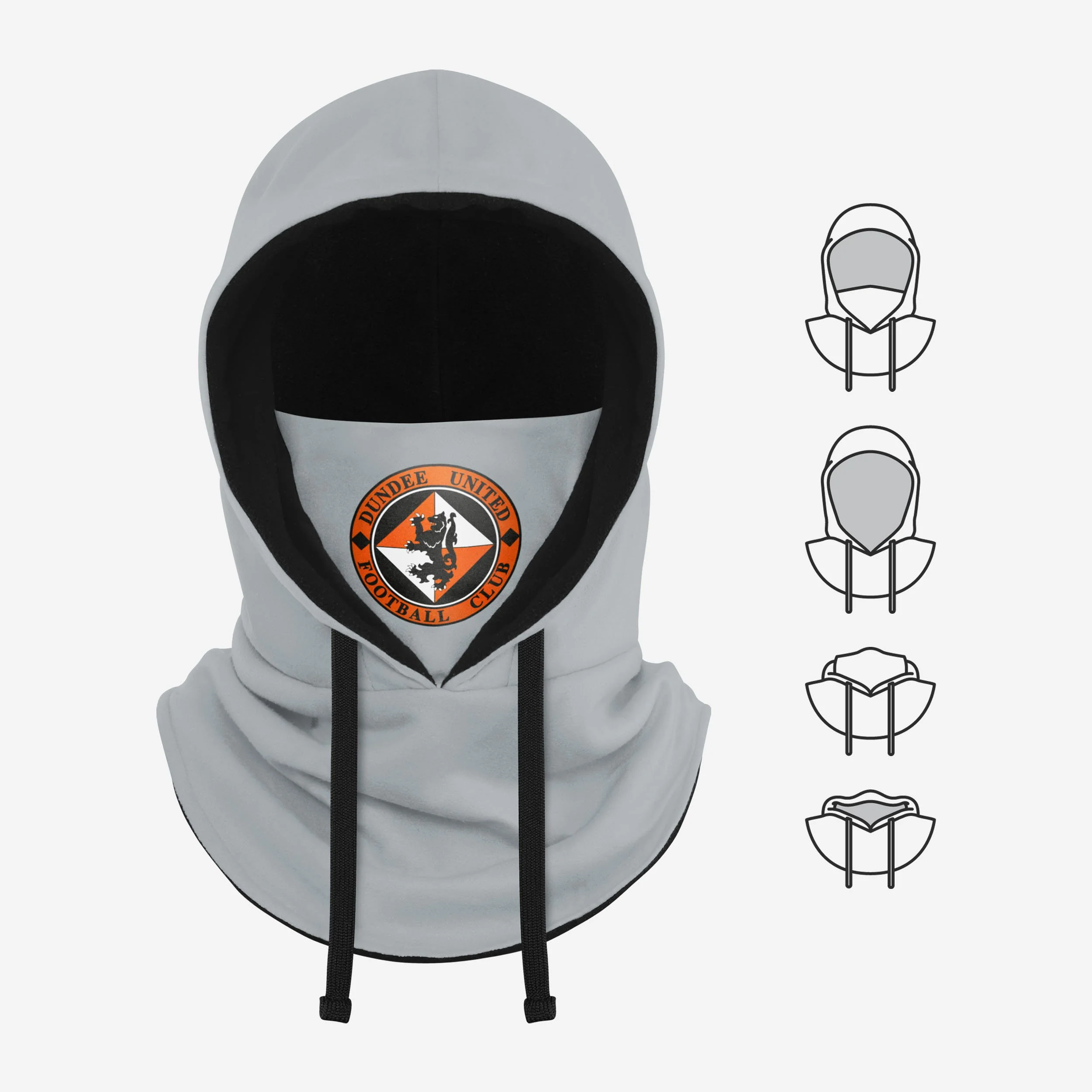 Dundee United FC Grey Drawstring Hooded Snood - Image 5