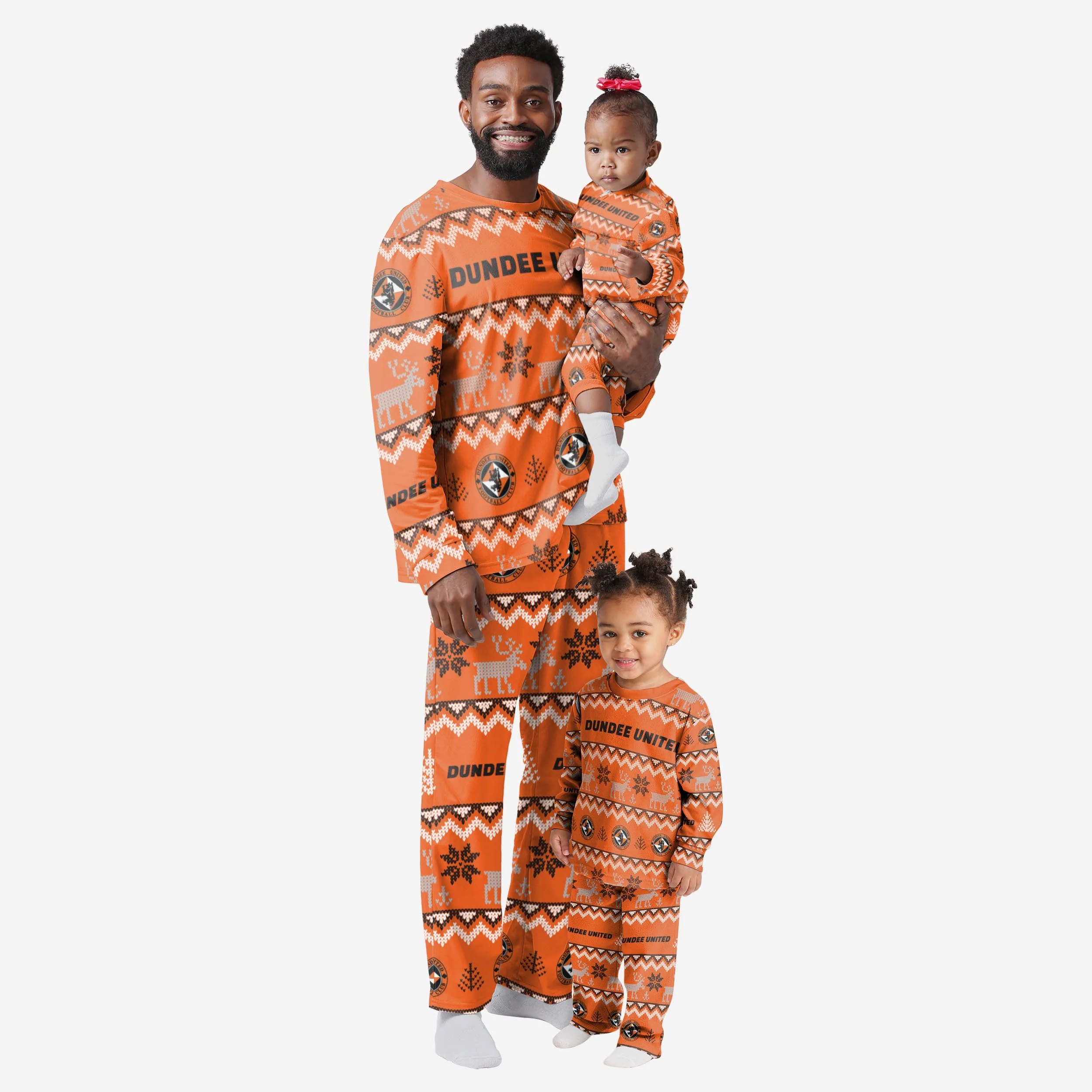 Dundee United FC Mens Ugly Pattern Family Holiday Pyjamas - Image 3