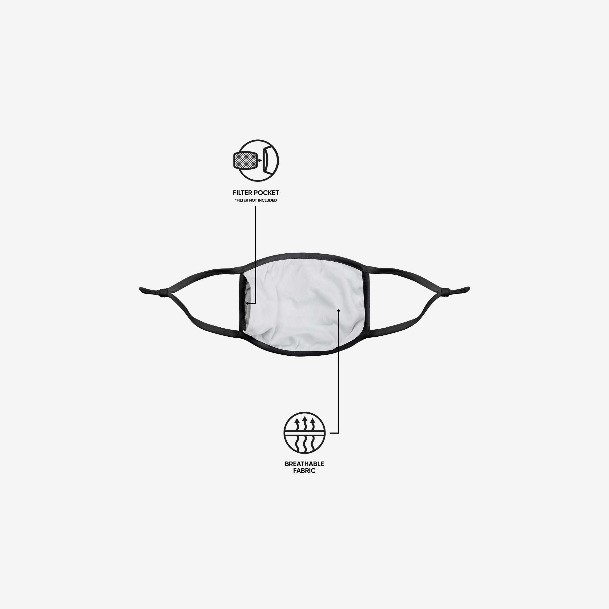 England Blue Logo Reflective Face Cover - Image 4