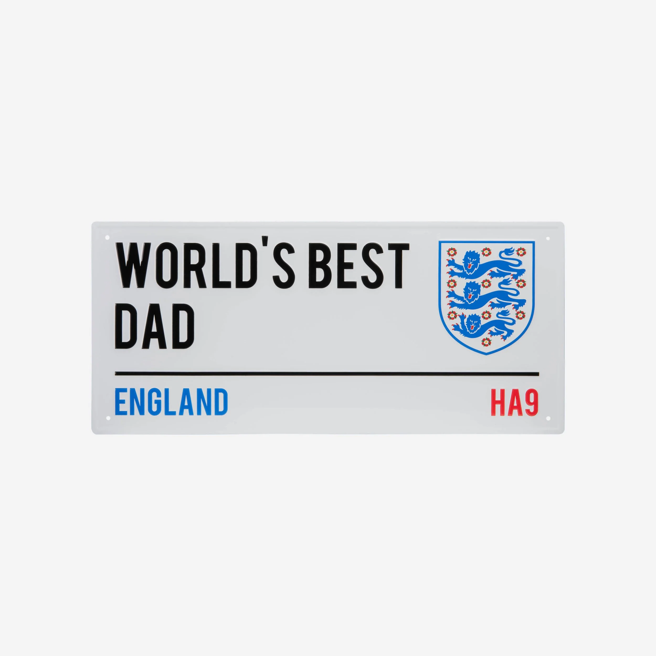England Worlds Best Dad Street Sign