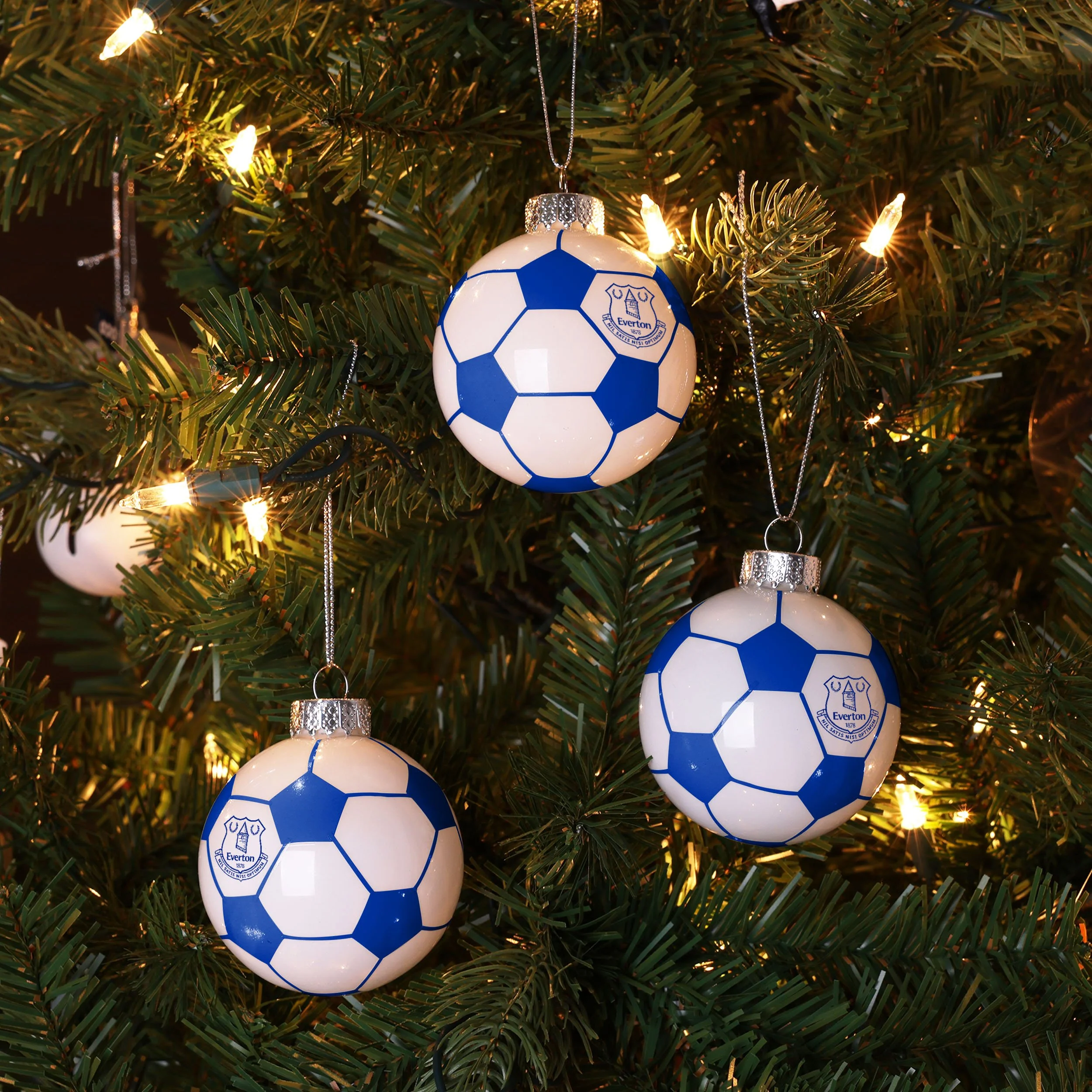 Everton FC 3 Pack Football Ornament - Image 3